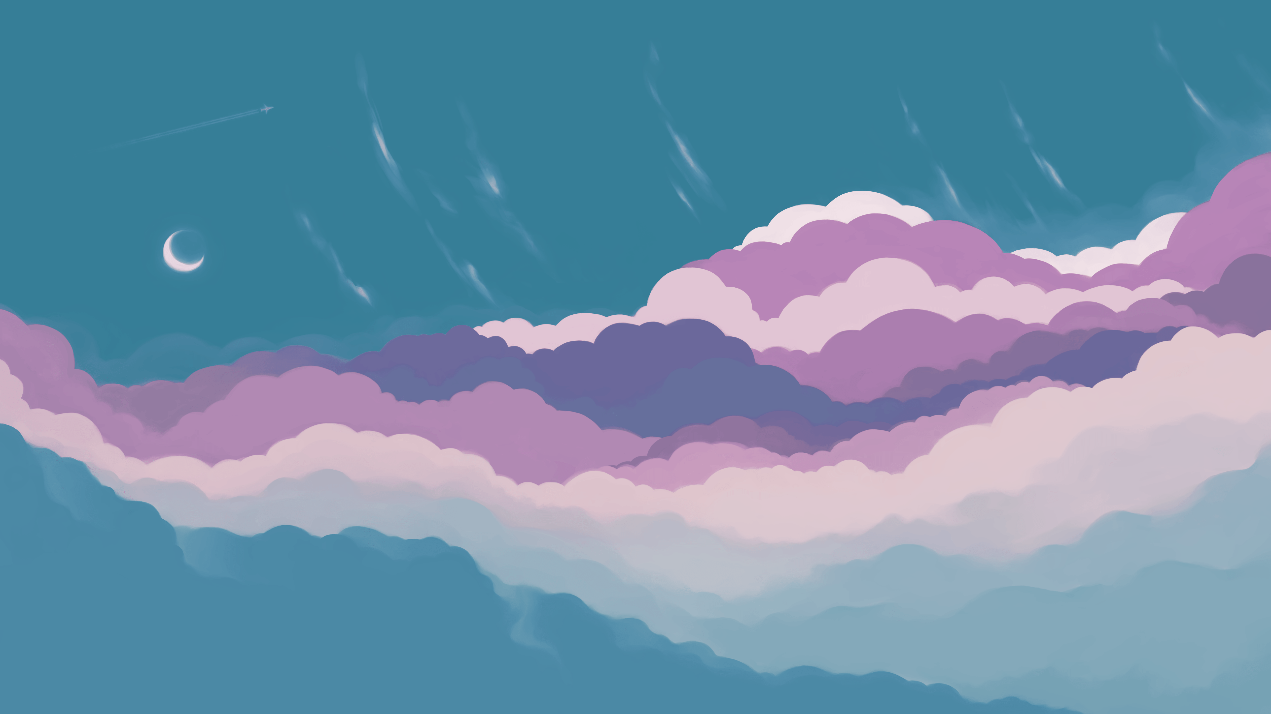 5120x2880 Blue Sky 4K Wallpaper for PC