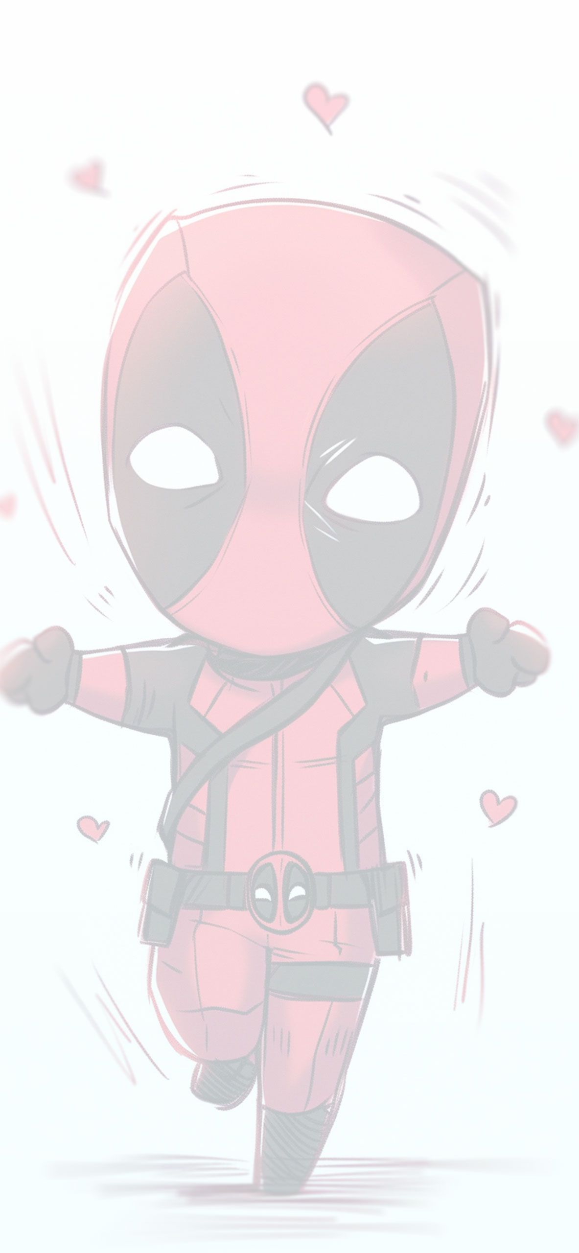 1183x2560 Chibi Deadpool Art Wallpaper