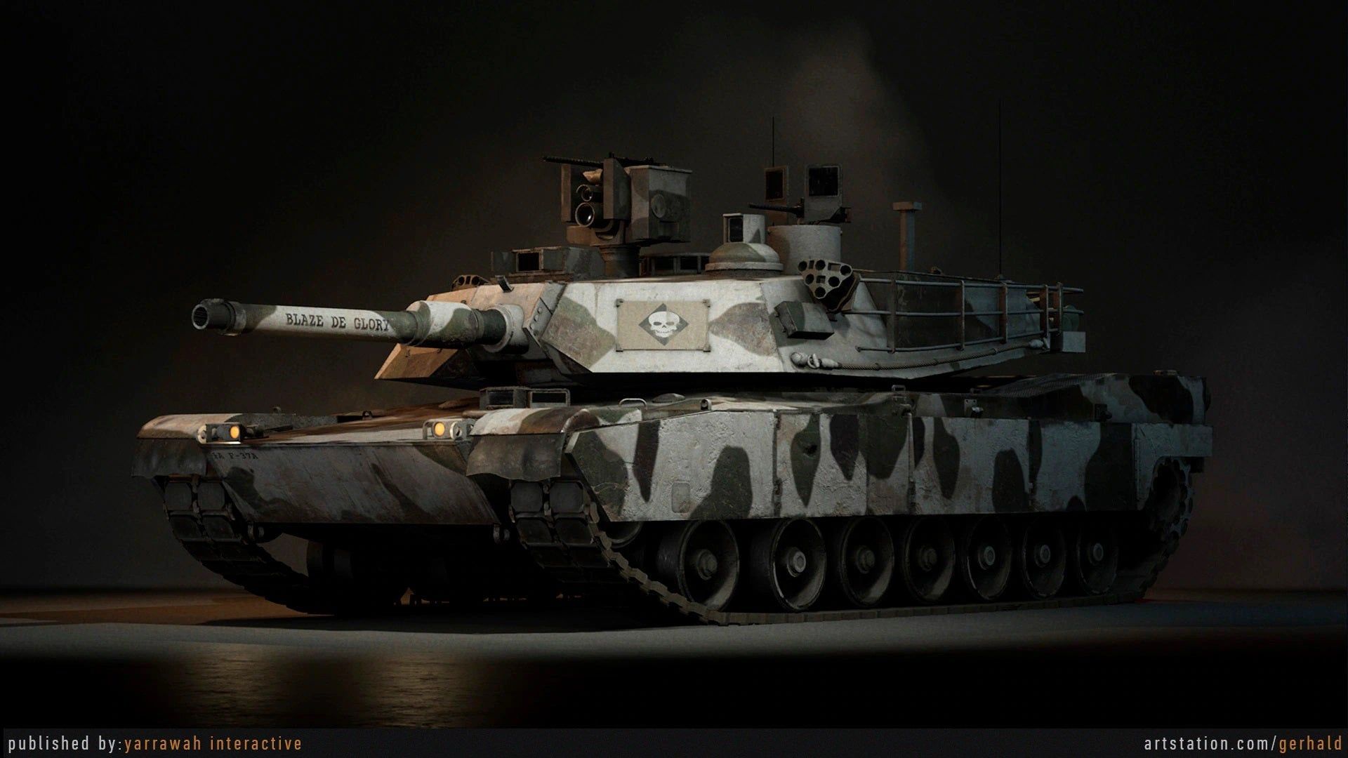 1920x1080 M1A2 Abrams Tank Blueprint