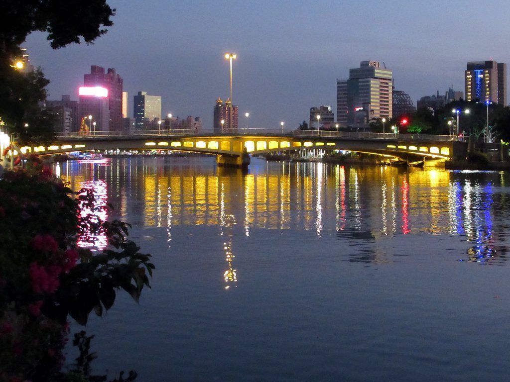 1024x768 Love River in Kaohsiung, Taiwan, was