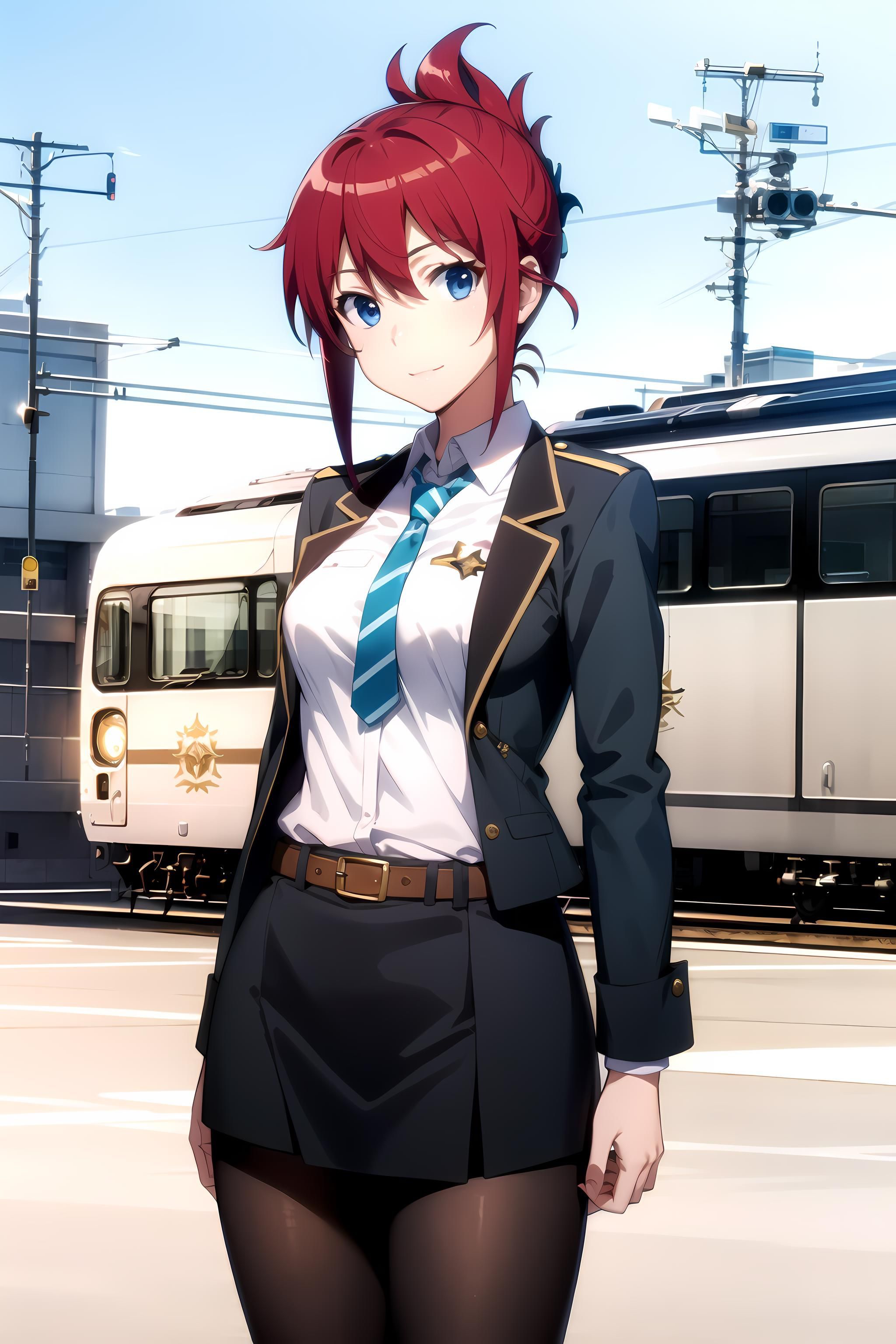 2048x3072 Art LoRA Model: Sakurai Aoi. Rail Wars
