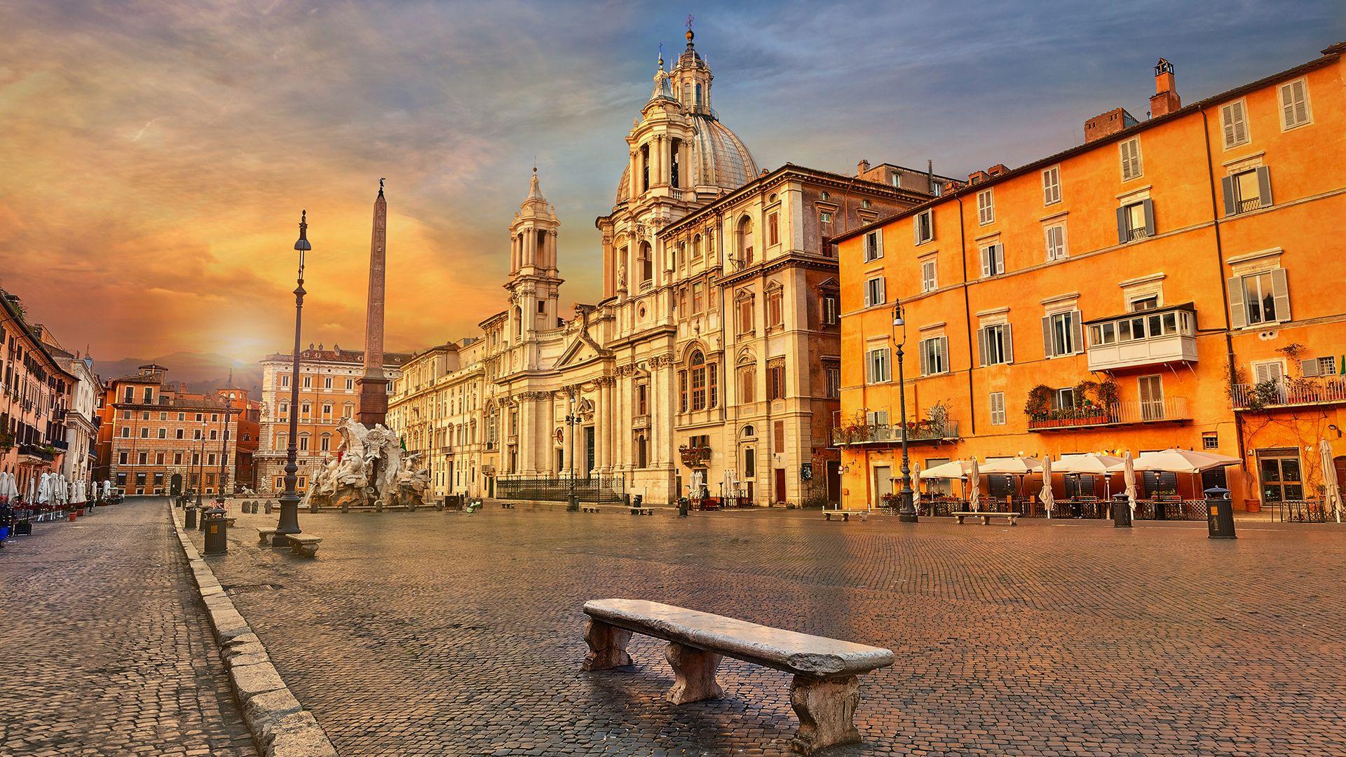 Rome Sunset Wallpapers Top Free Rome Sunset Backgrounds WallpaperAccess