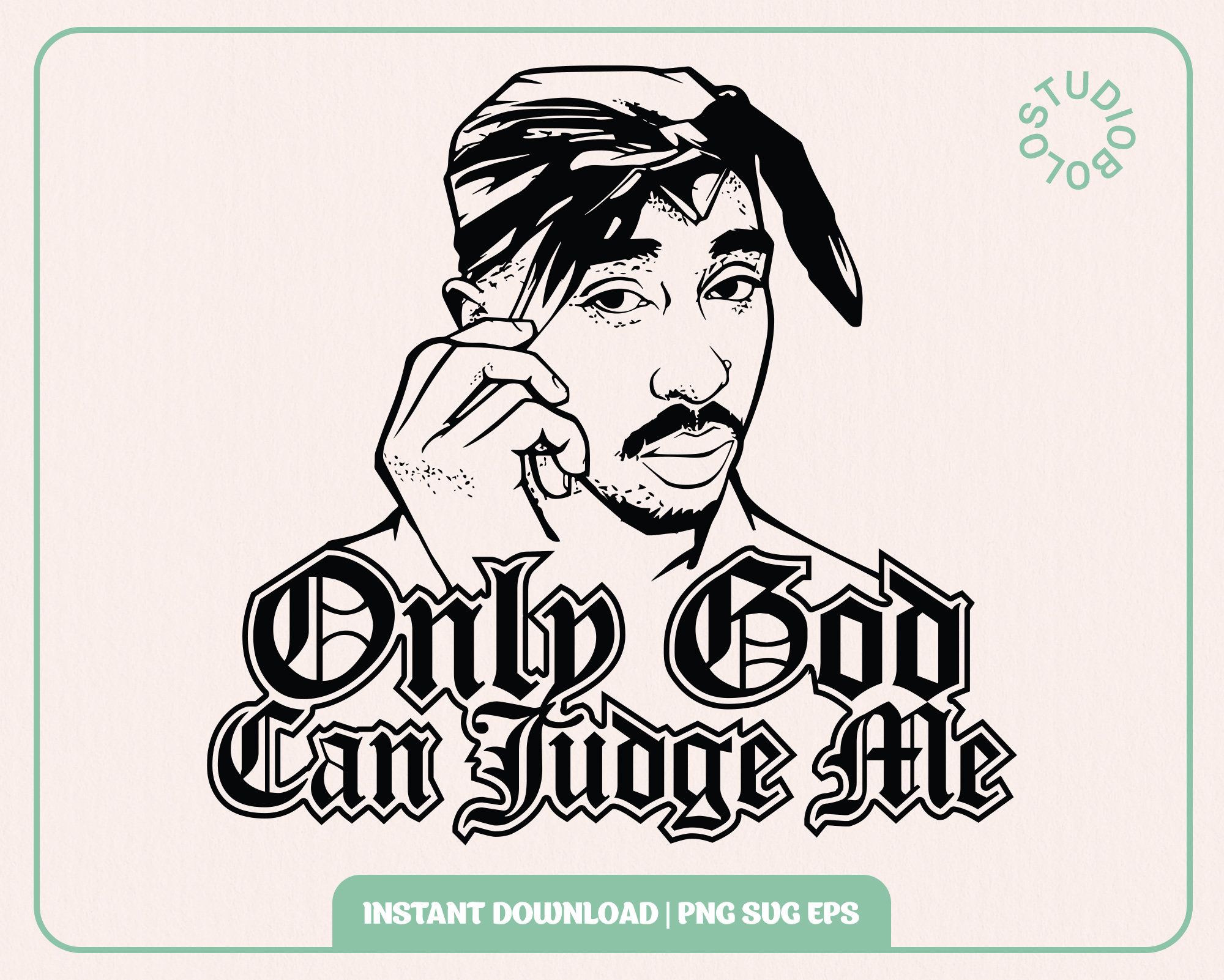 2000x1602 Svg Illustration 2pac
