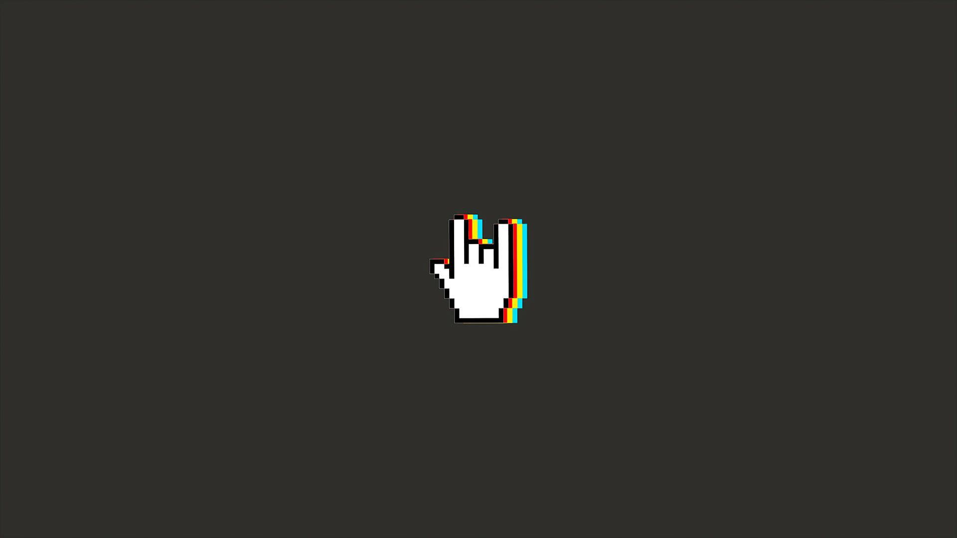 1920x1080 Download Minimal Pixel Love Hand Signal