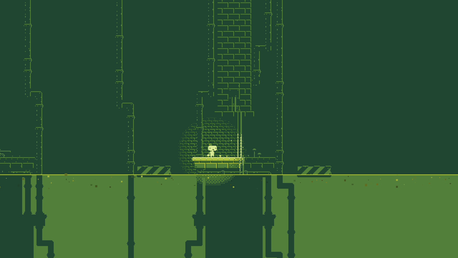 1920x1080 Fez, minimalism, pixel art, green