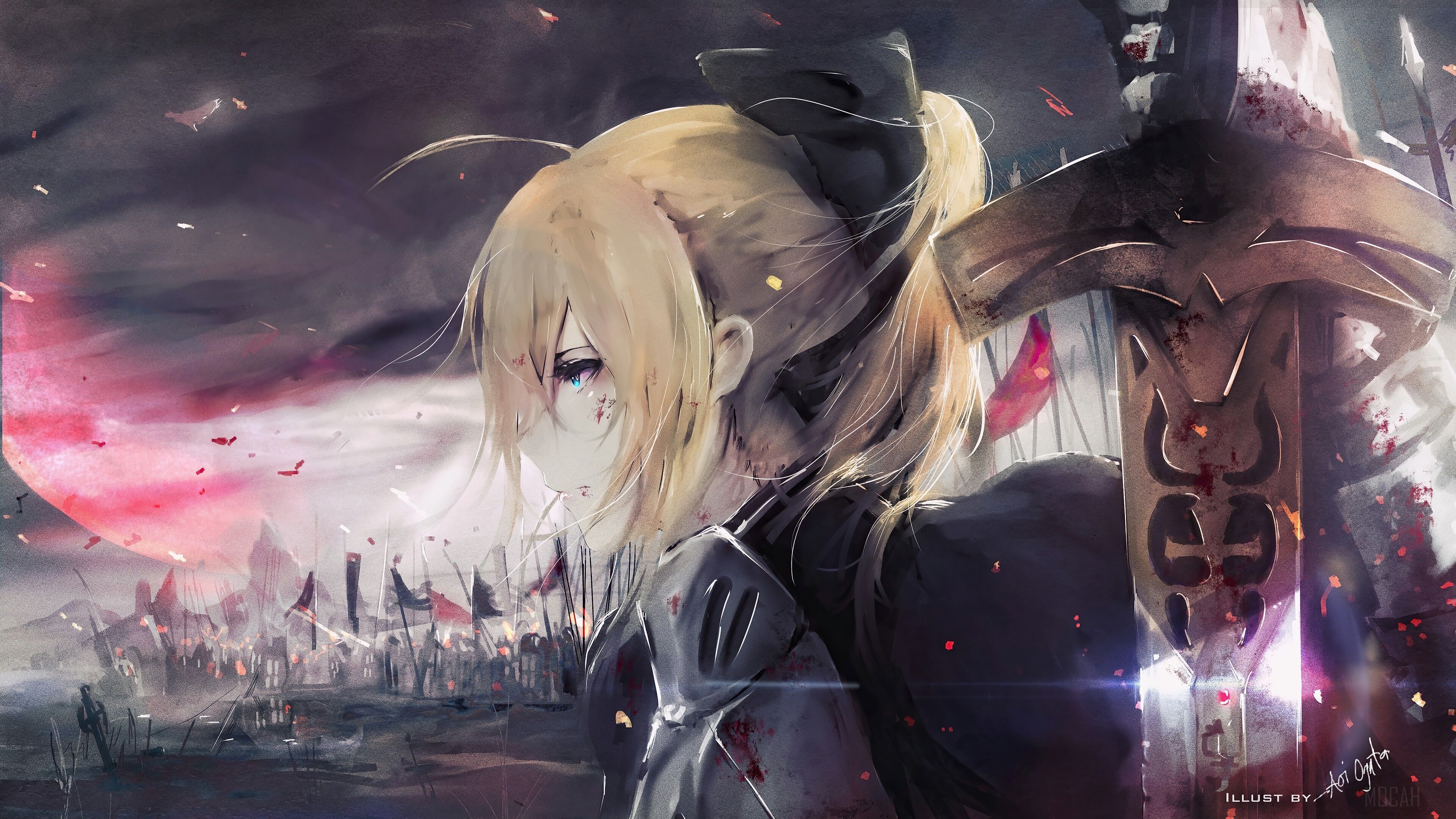 3840x2160 Artoria Pendragon 4k Wallpaper