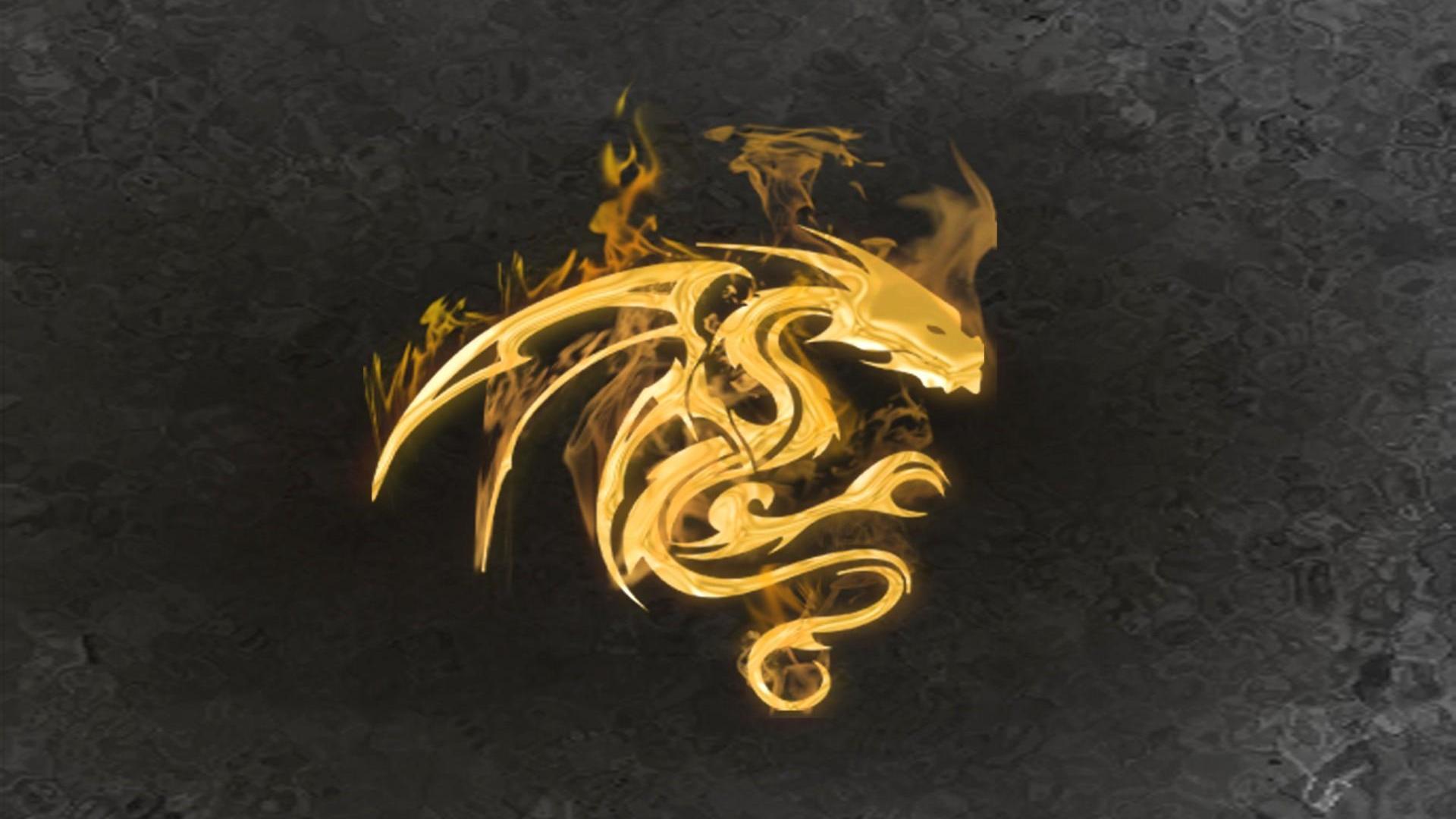 Gold Japanese Dragon Wallpaper Backgroundgolden Dragon Stock Vector  (Royalty Free) 1020283156 | Shutterstock