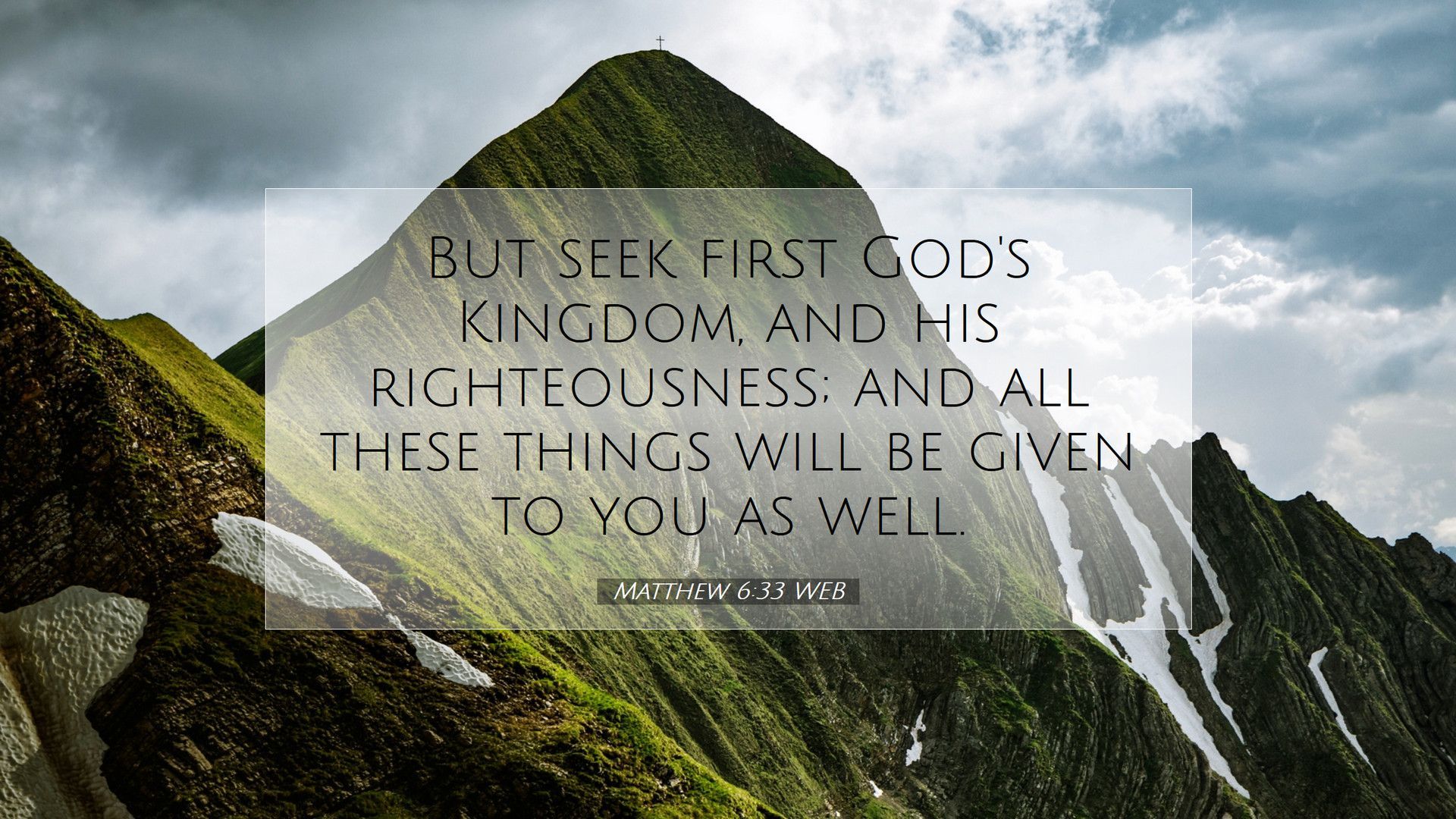 1920x1080 Matthew 6:33 WEB Desktop Wallpaper
