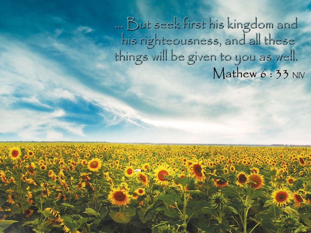 1024x768 Matthew 6:33–First things first. Dr. J