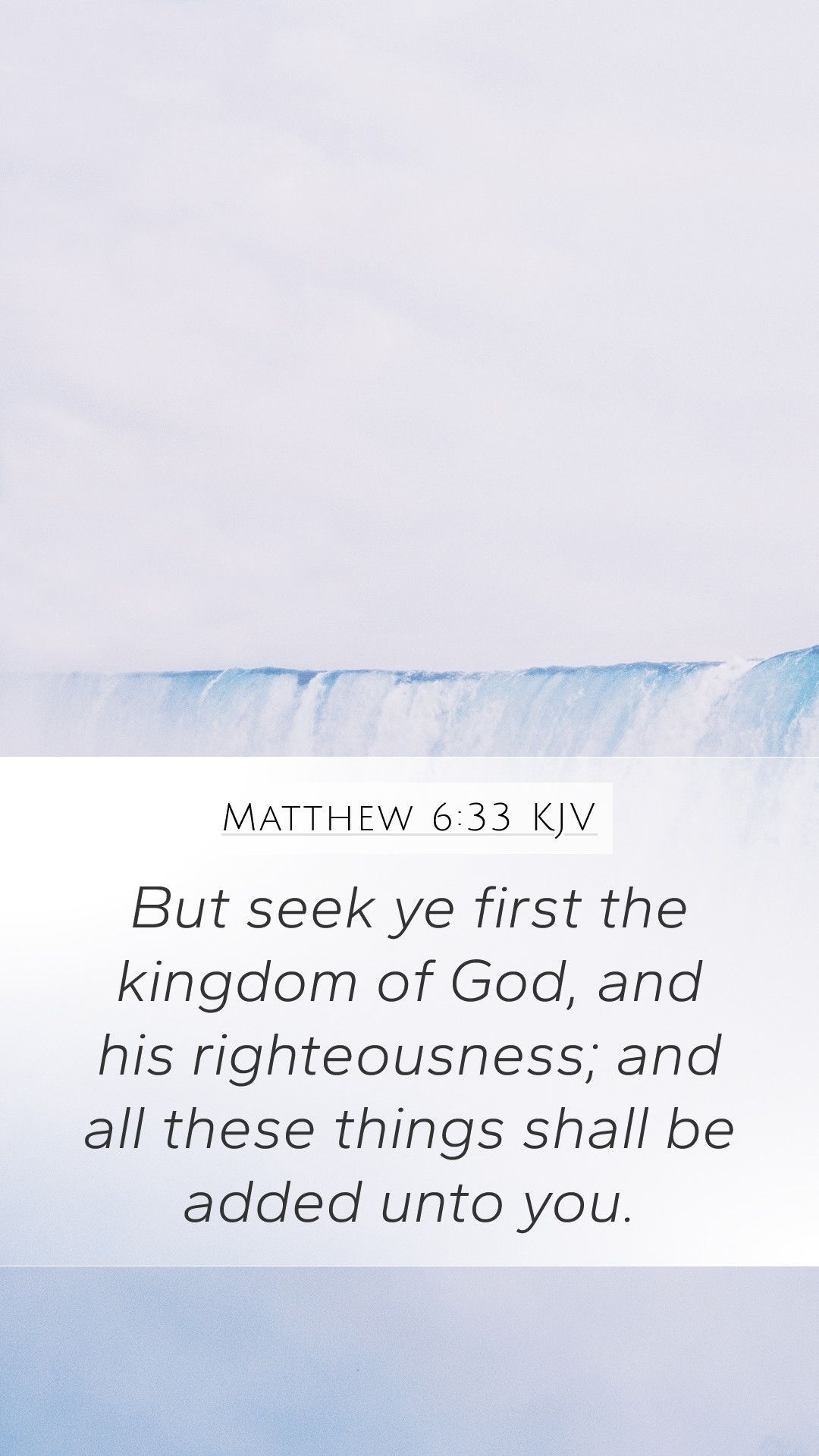 1080x1920 Matthew 6:33 KJV Mobile Phone Wallpaper