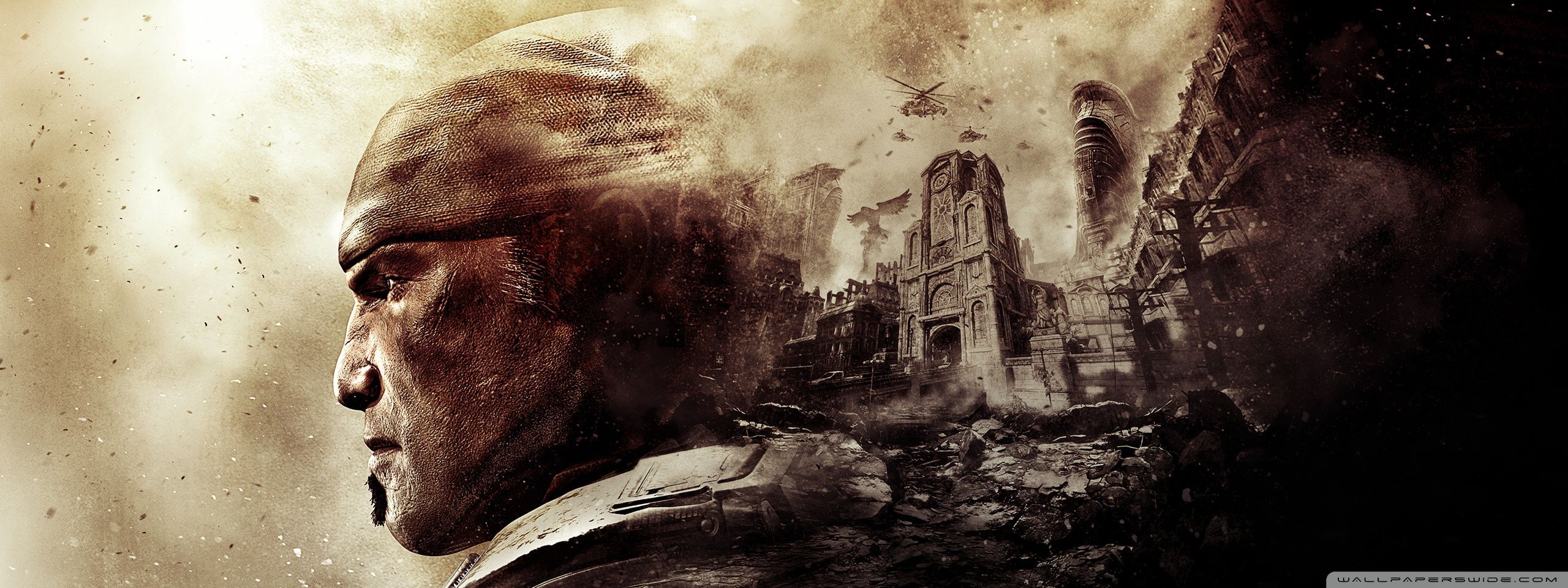 2560x960 Gears of War Brotherhood Ultra HD Desktop Background Wallpaper for : Widescreen & UltraWide Desktop & Laptop : Multi Display, Dual Monitor : Tablet