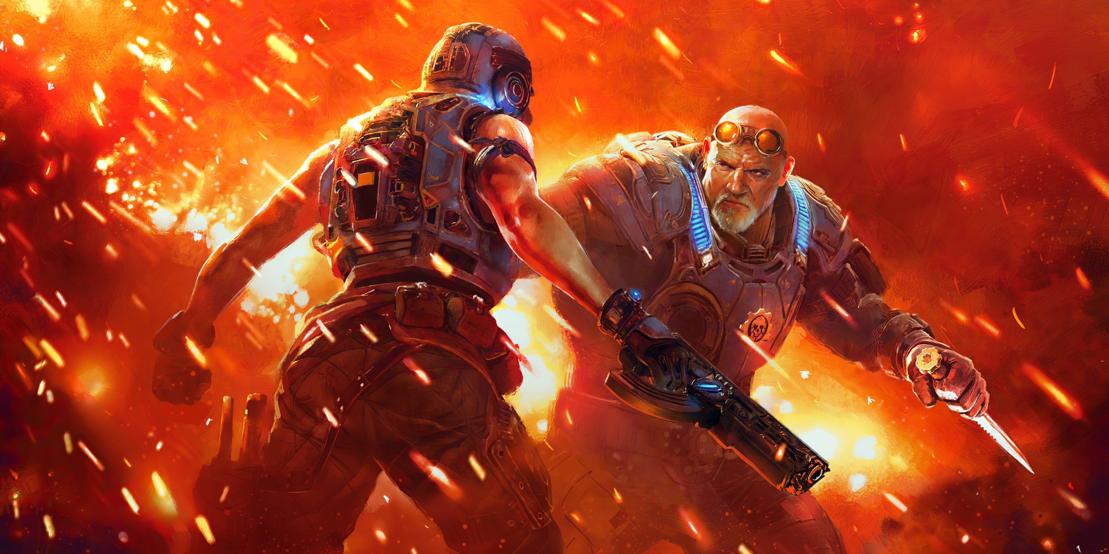 3840x1920 Fight in Gears 5 Wallpaper 4k HD