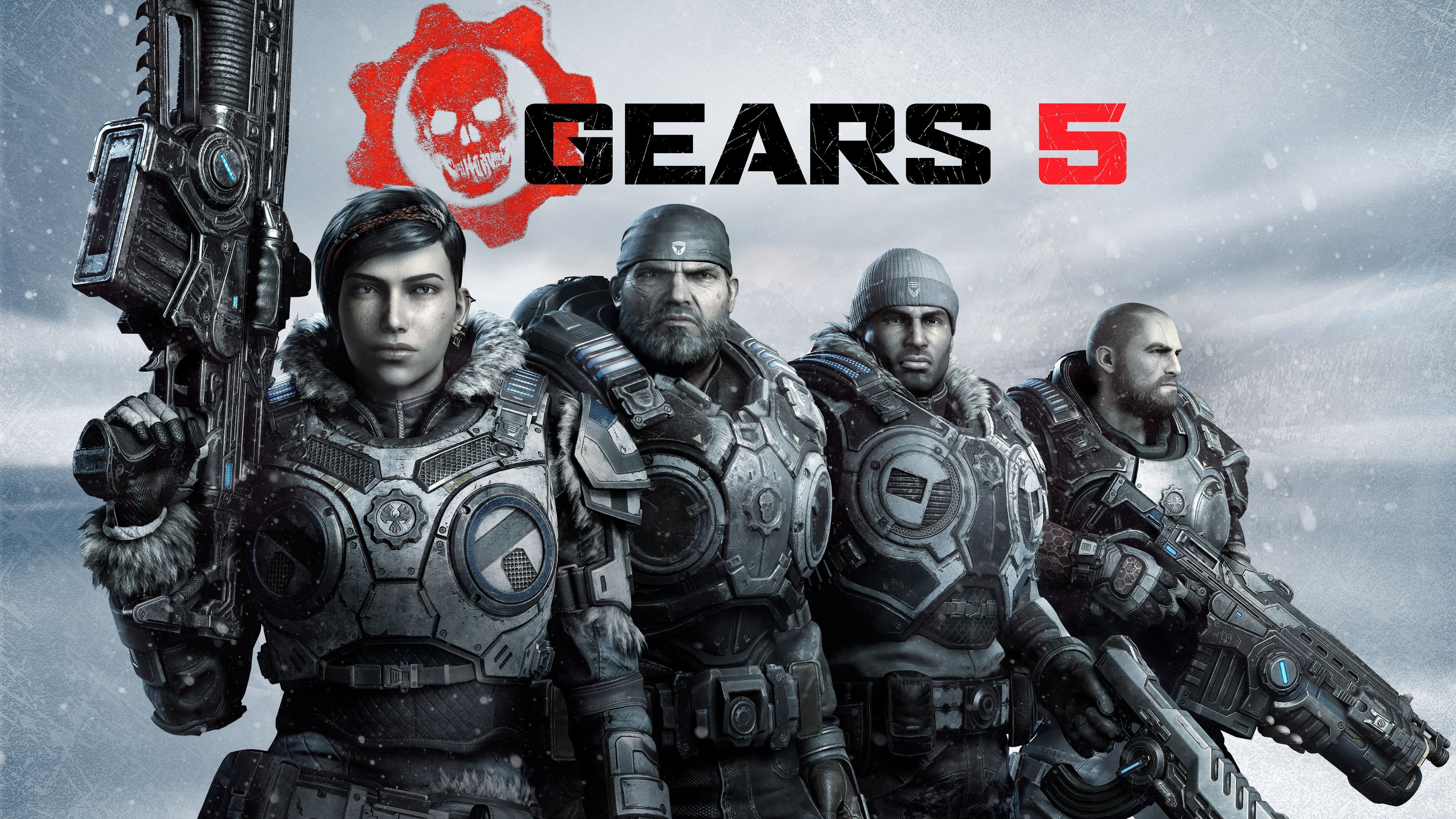 3840x2160 Gears 5 Wallpaper 4K, Kait Diaz, Marcus Fenix, Xbox One
