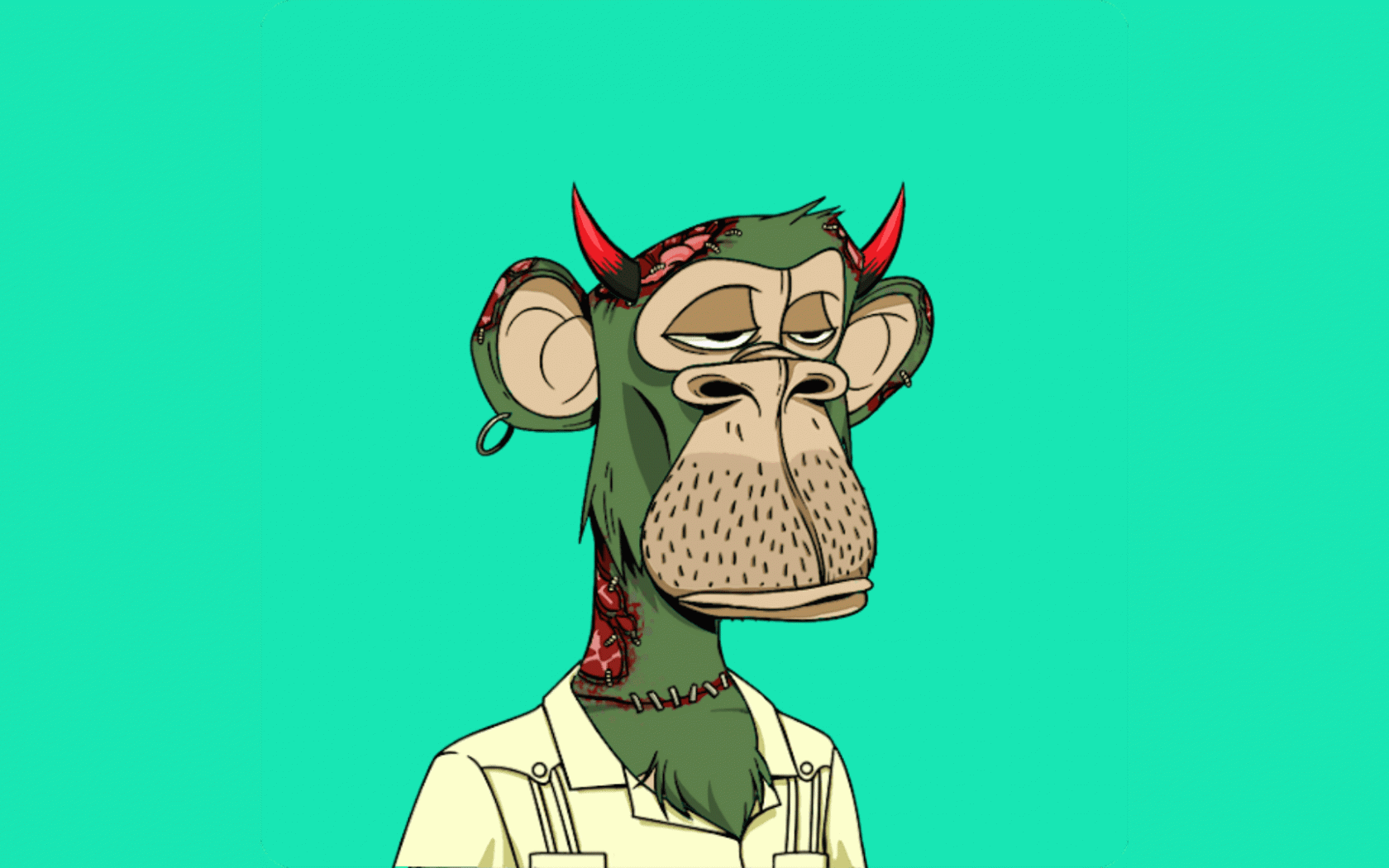 1680x1050 Bored Ape NFT Wallpaper