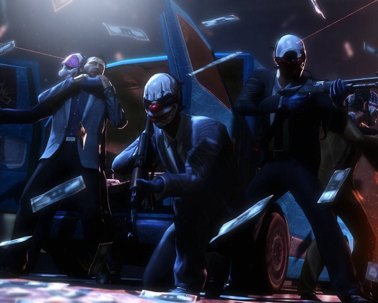 1280x1024 Download Video Game Payday 2 Crew With Hostage Wallpaper