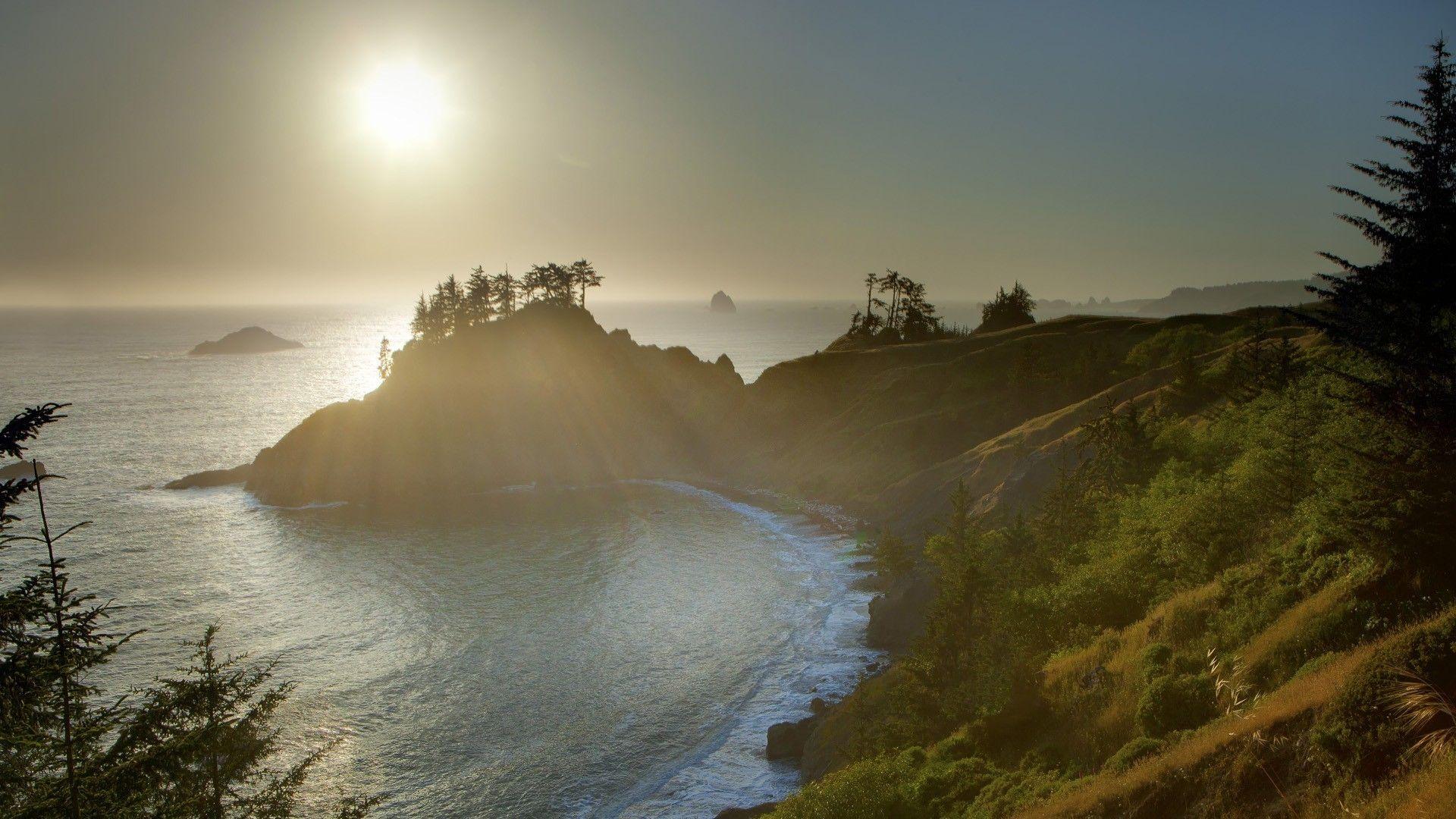 1920x1080 Colourful, Free Sea Image, Fresh Oregon, Ocean Wallpaper
