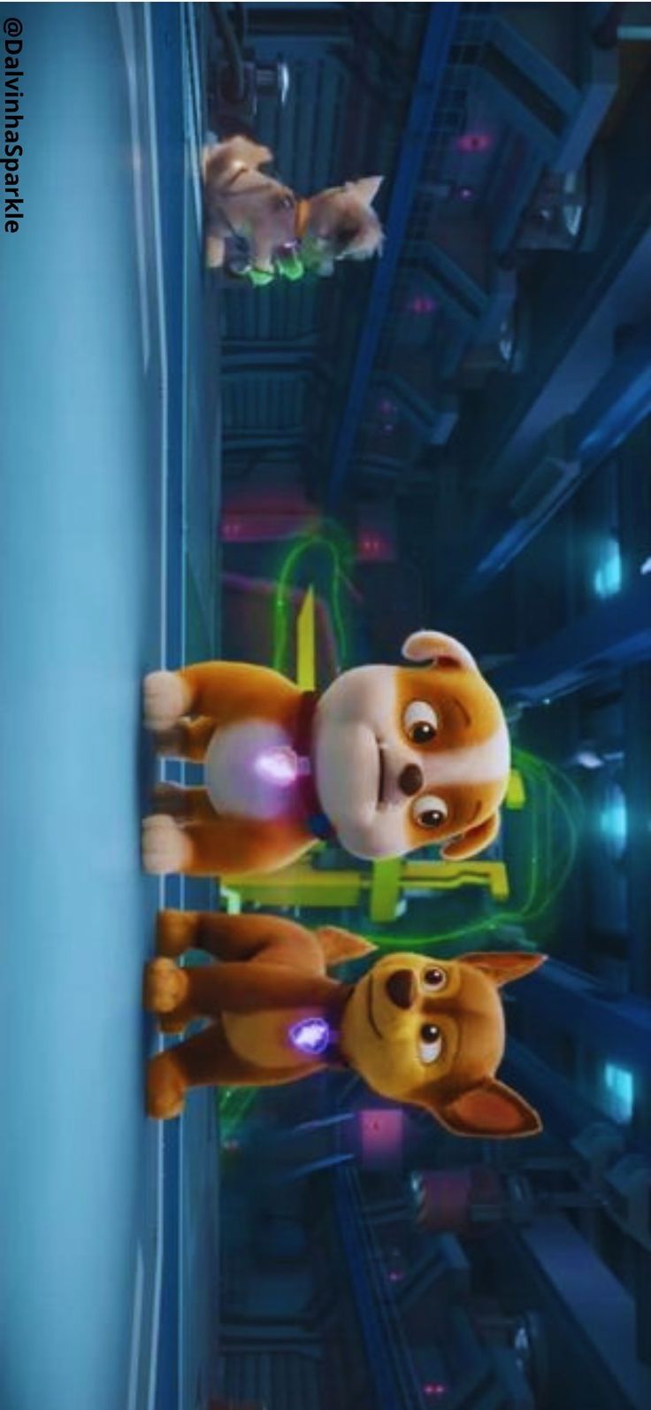 736x1593 Rubble and Chase of Paw Patrol The Mighty Movie Wallpaper. Paw, Paw patrol, Movie wallpaper