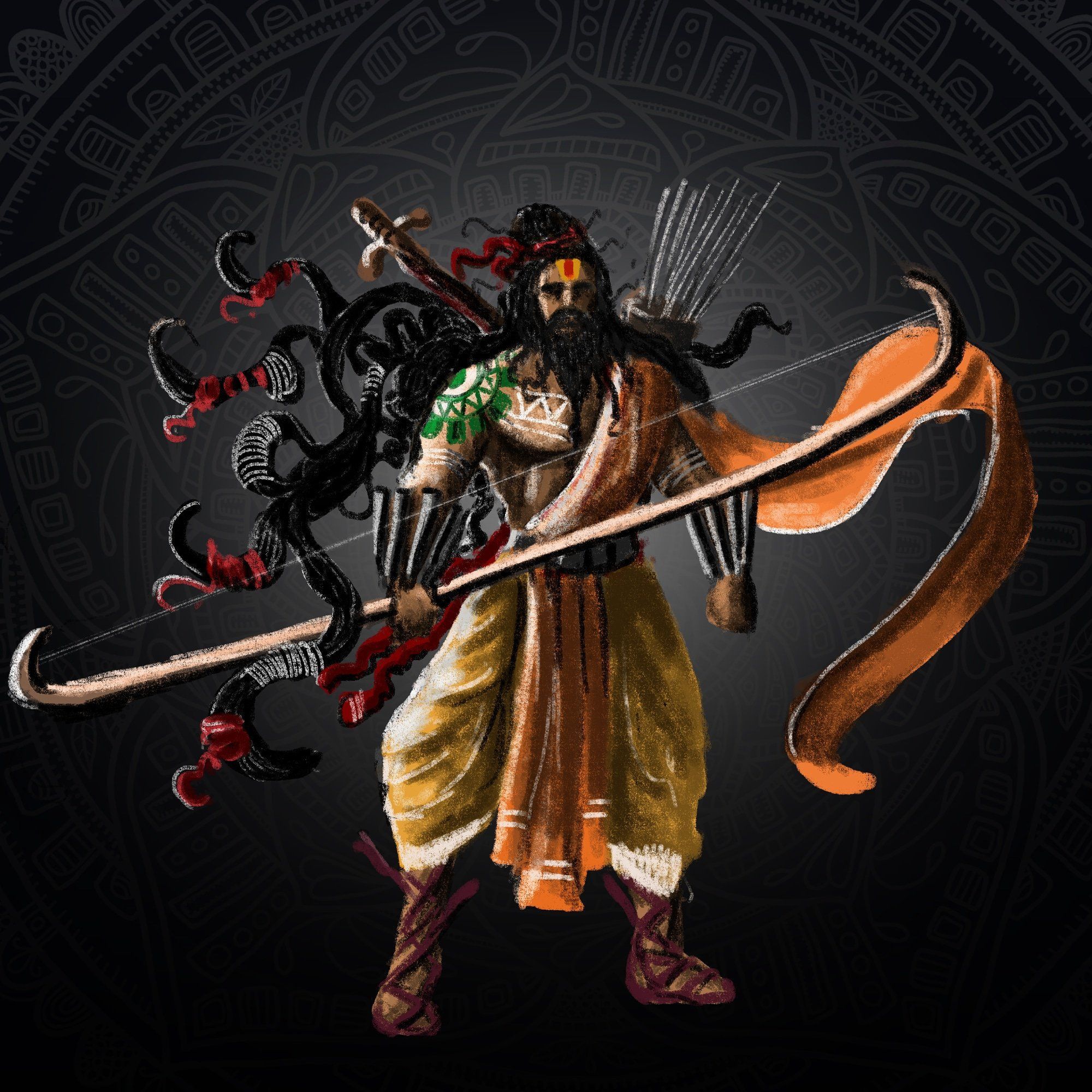 2000x2000 Harsha on X: Day 20 Dronacharya / X