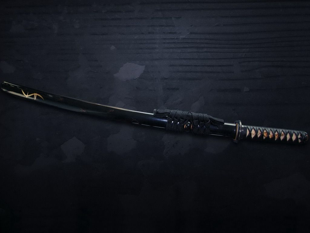 1024x768 Download wallpaper sword, katana, samurai, section weapon in resolution 1024x768