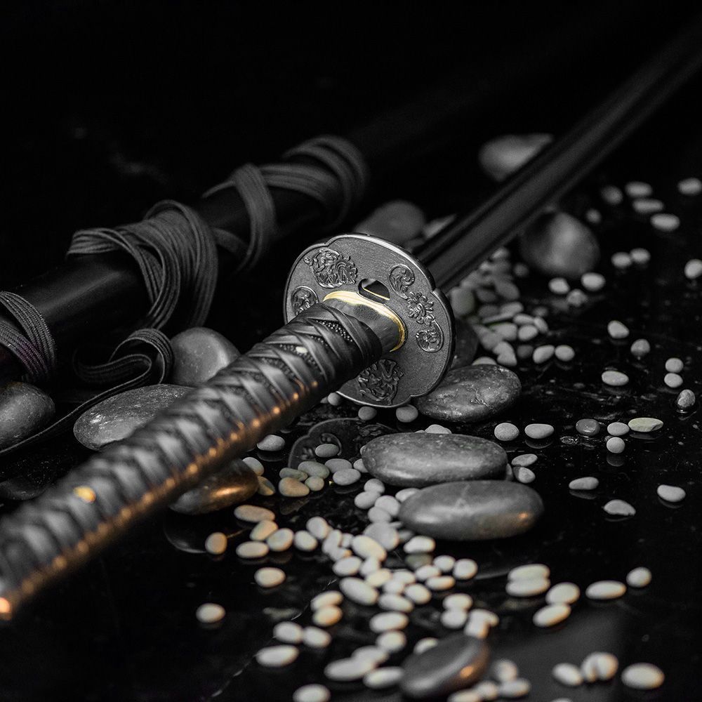 1000x1000 Stylish black katana, free worldwide shipping, luxury gifts at manufacturer's price