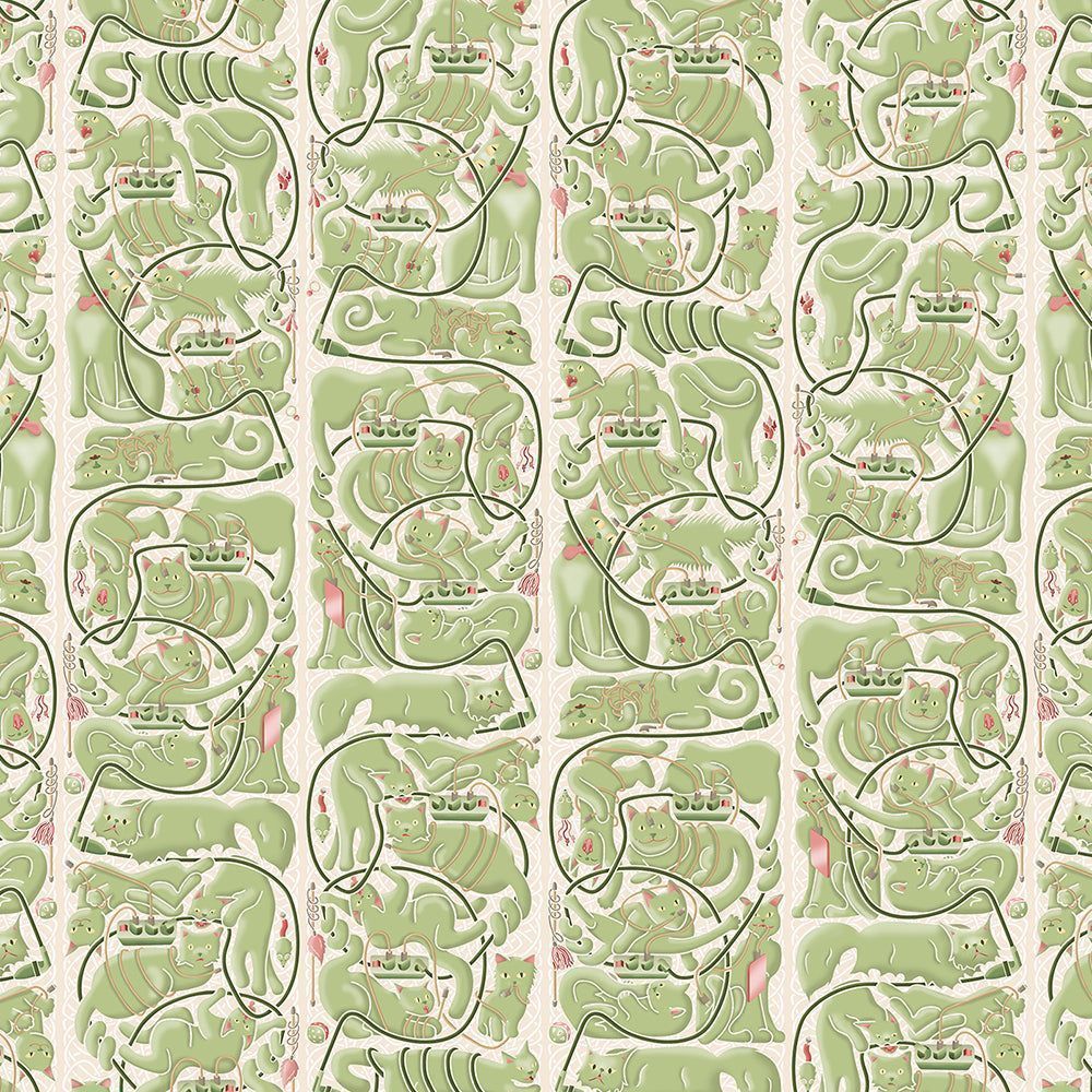 1000x1000 Cats & Cords Wallpaper by Erik Van Der Veen