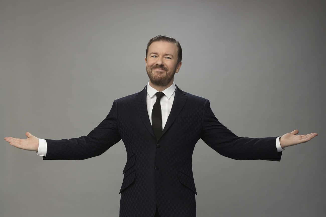 1300x867 Download Comedian Ricky Gervais Wallpaper