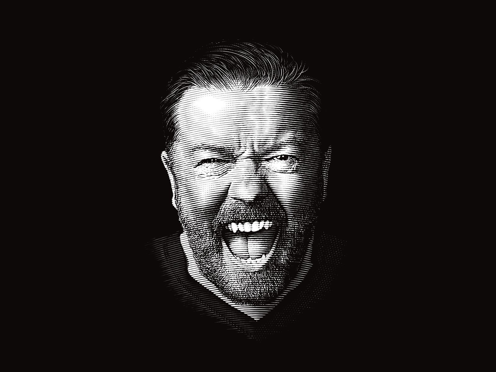 1600x1200 Portrait illustration Gervais by Dalibor Momcilovic on Dribbble