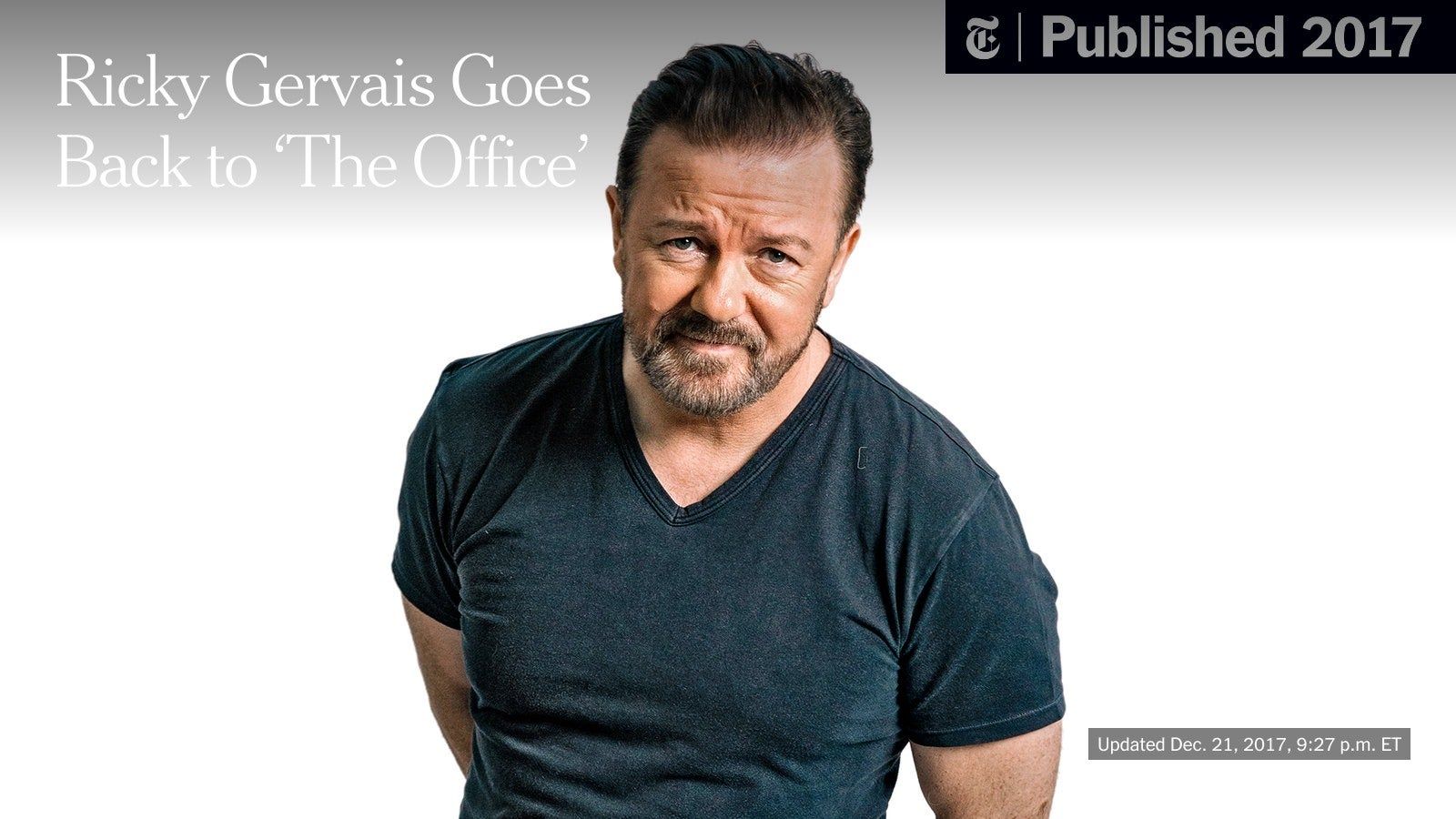 1600x900 Ricky Gervais Goes Back to 'The Office'