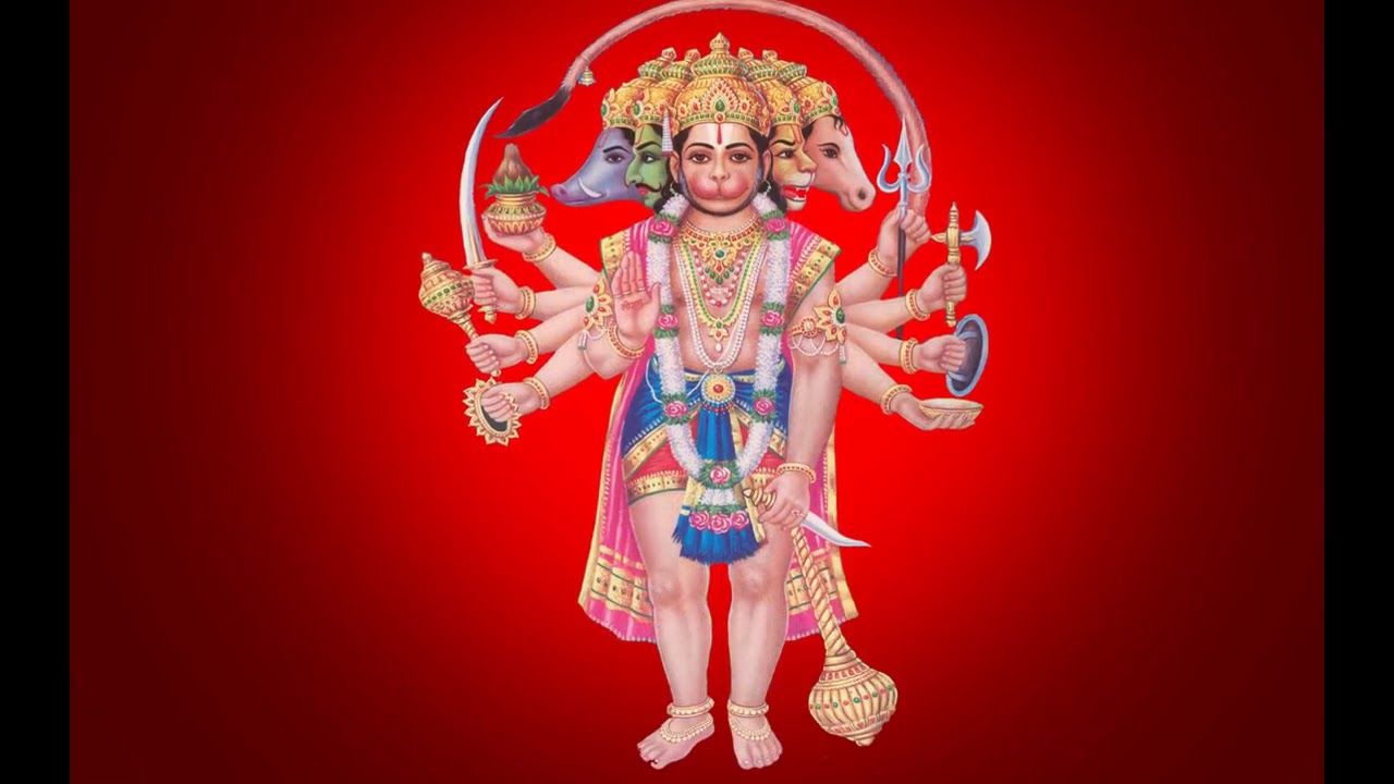 1280x720 Panchmukhi Hanuman Wallpaper
