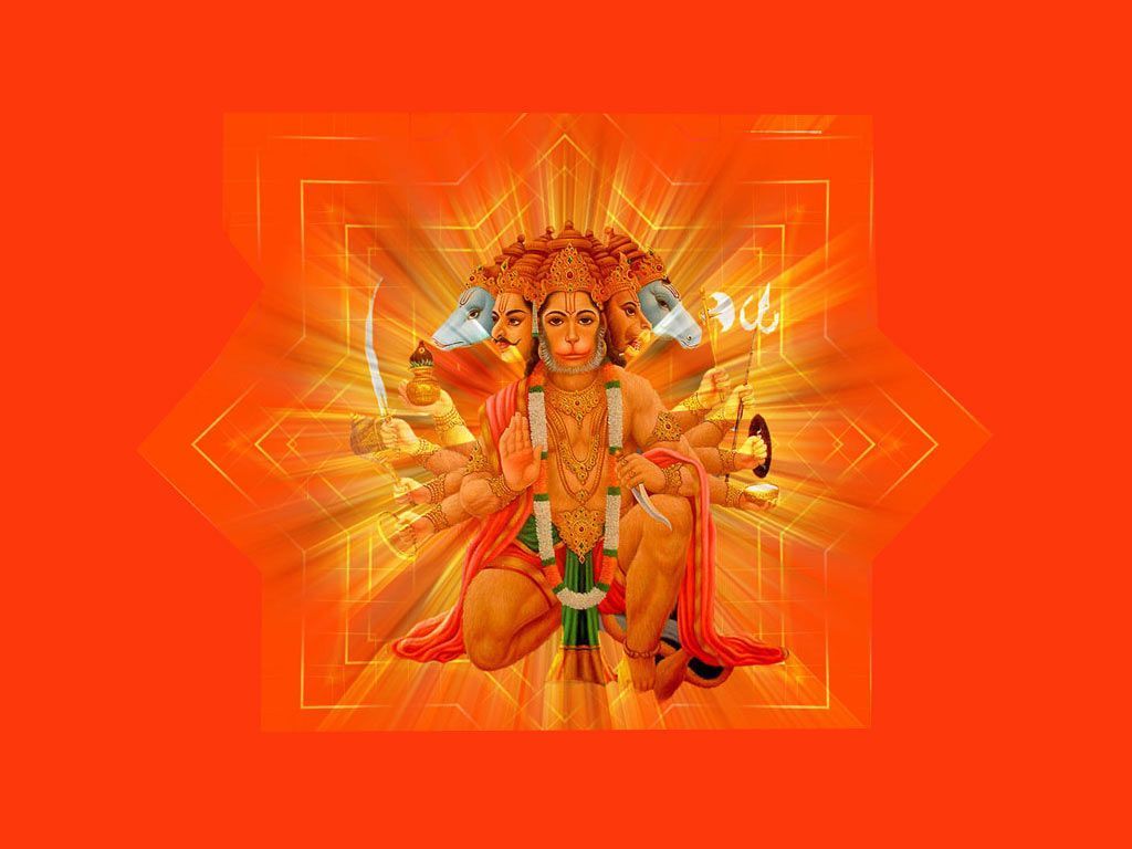1024x768 Khushi For Life: Panchmukhi Hanuman HD Wallpaper, Photo Image