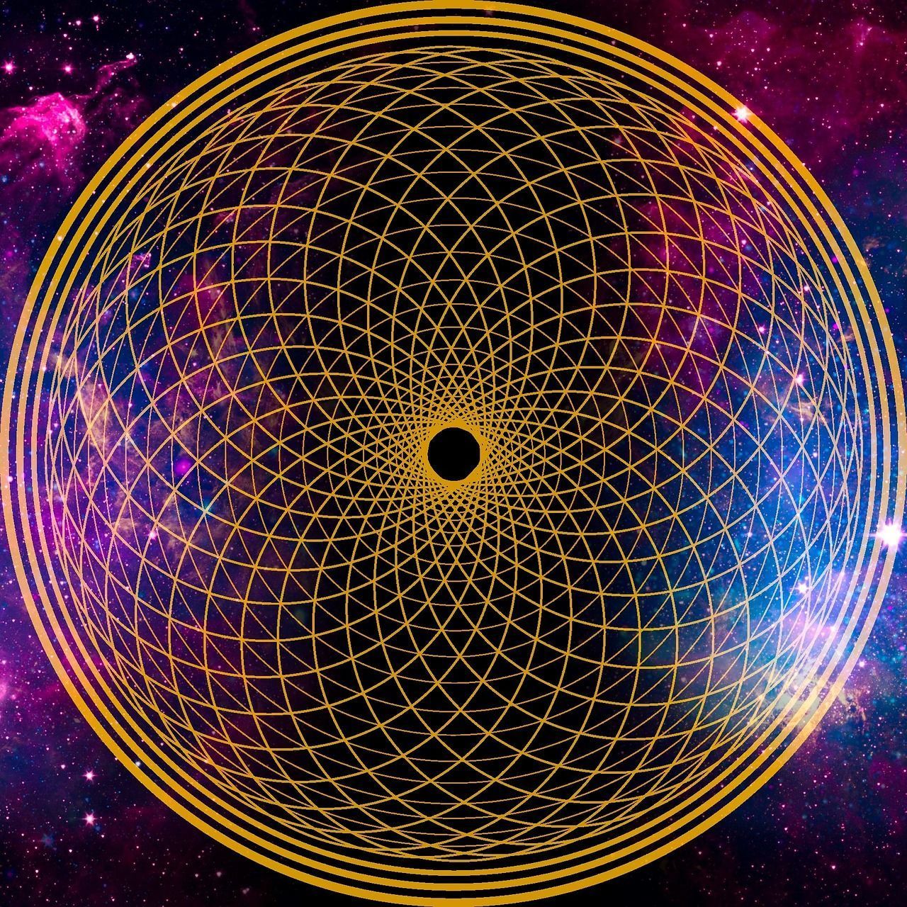1280x1280 Crown Chakra Universe