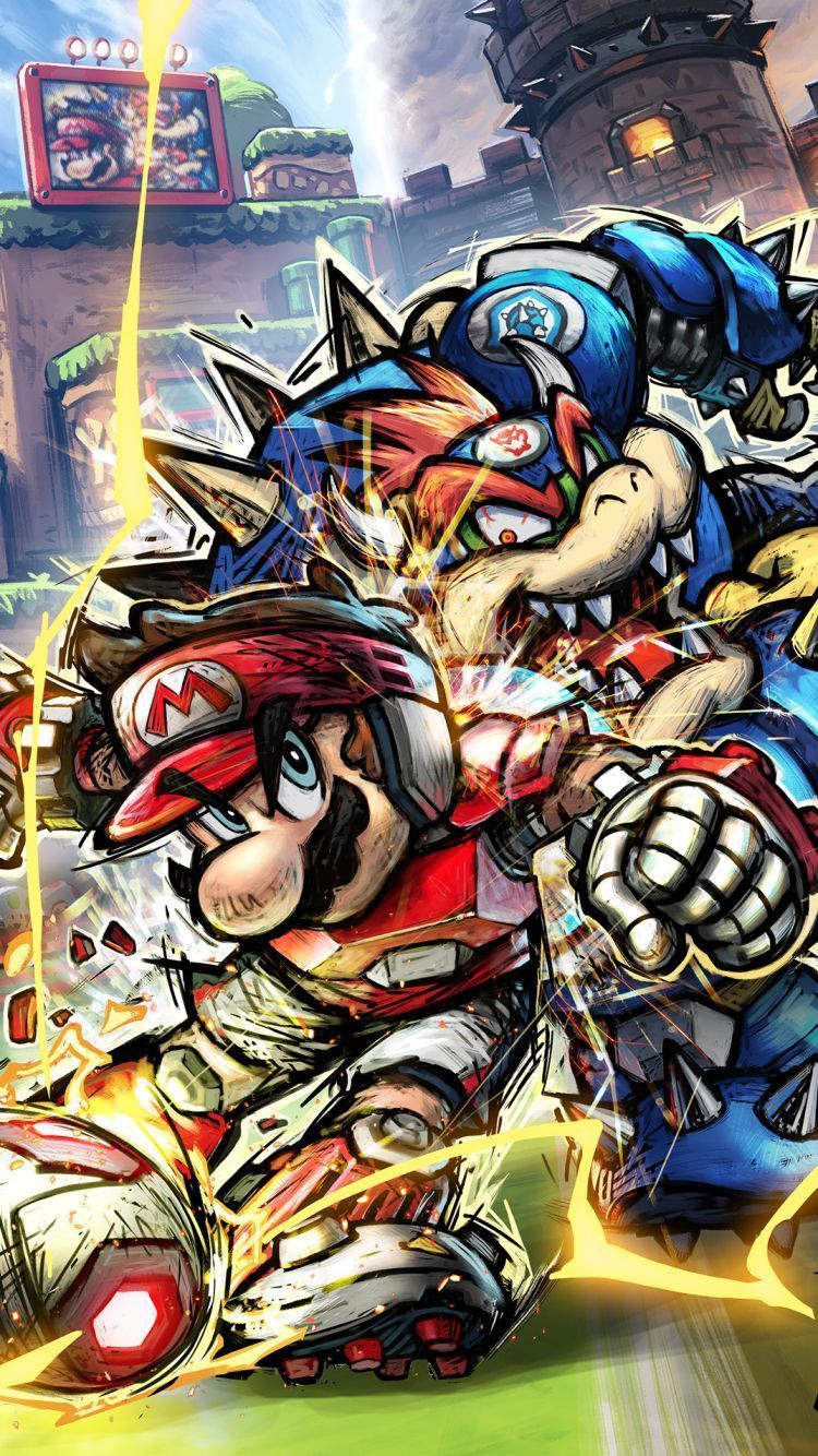 750x1334 Download Mario Strikers: Battle League wallpaper for mobile phone, free Mario Strikers: Battle League HD picture