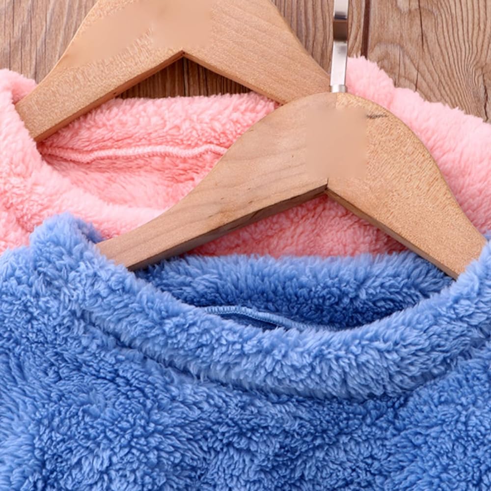 1000x1000 Toddler Infant Baby Boy Girl Fall Winter Fleece Outfits Sweater Pullover Tops And Pants 2Pcs Fall (Blue, 2 3 Years): Clothing, Shoes & Jewelry