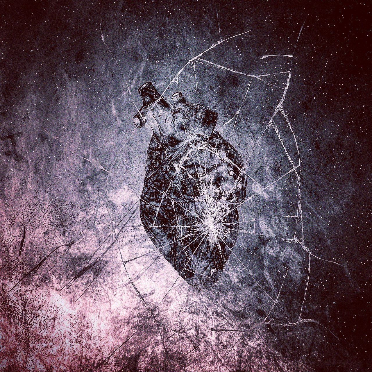 1280x1280 Kvlt ov Romance on X: Broken. #heart #anatomy #body #mind #soul #emotion #melancholy #sad #anger #pain #frustrated #grunge #dark #goth #art #design #psychedelic #surreal #expressionism #abstract #monochrome #red #blood #blackandwhite #blackwork #glass #