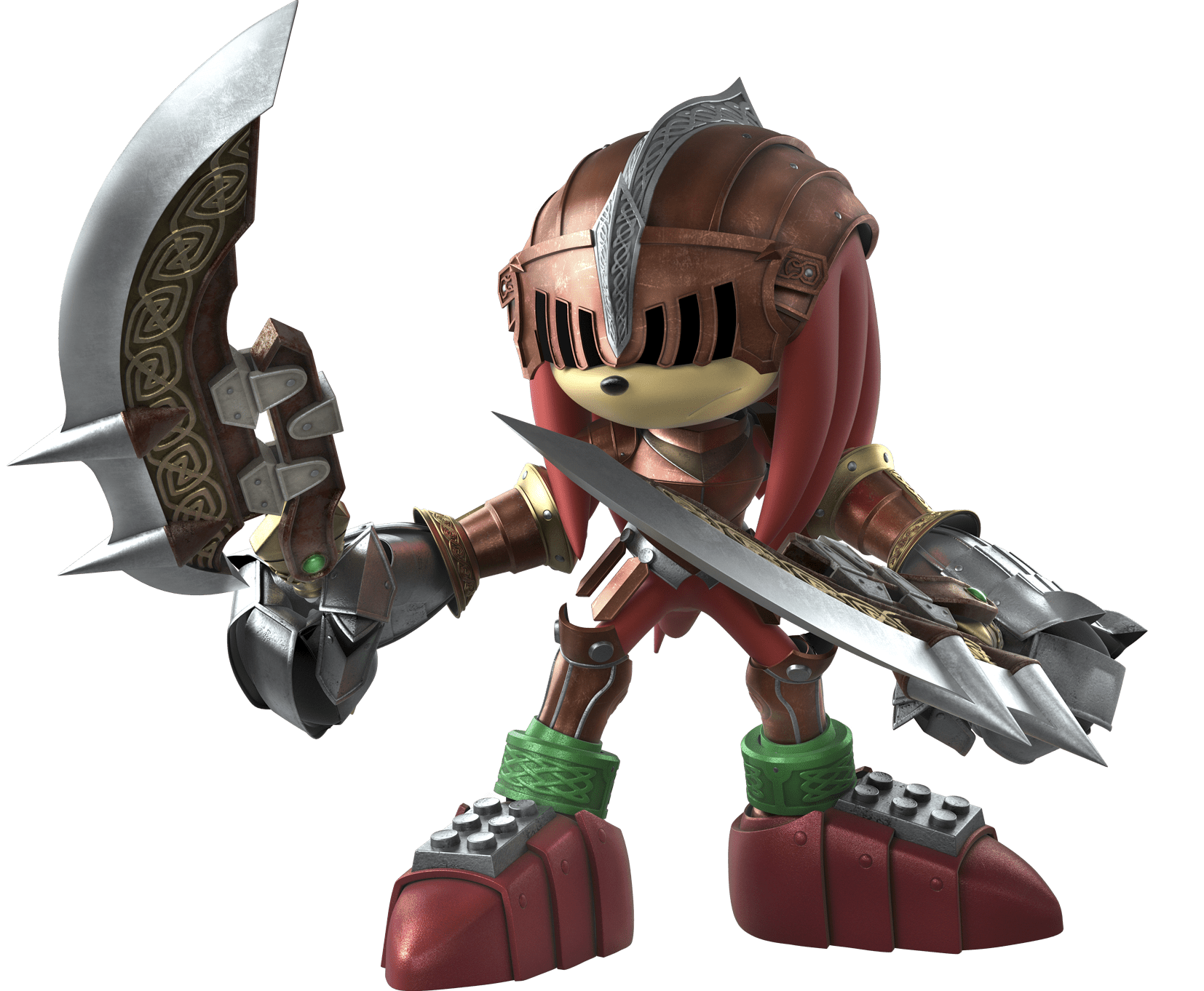 1654x1362 Sonic & The Black Knight Gawain Render the Echidna