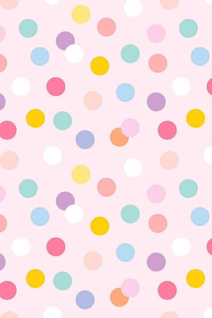 736x1104 Cute background with polka dot pattern. free image / Aum. Polka dots wallpaper, Dots wallpaper, Cute background