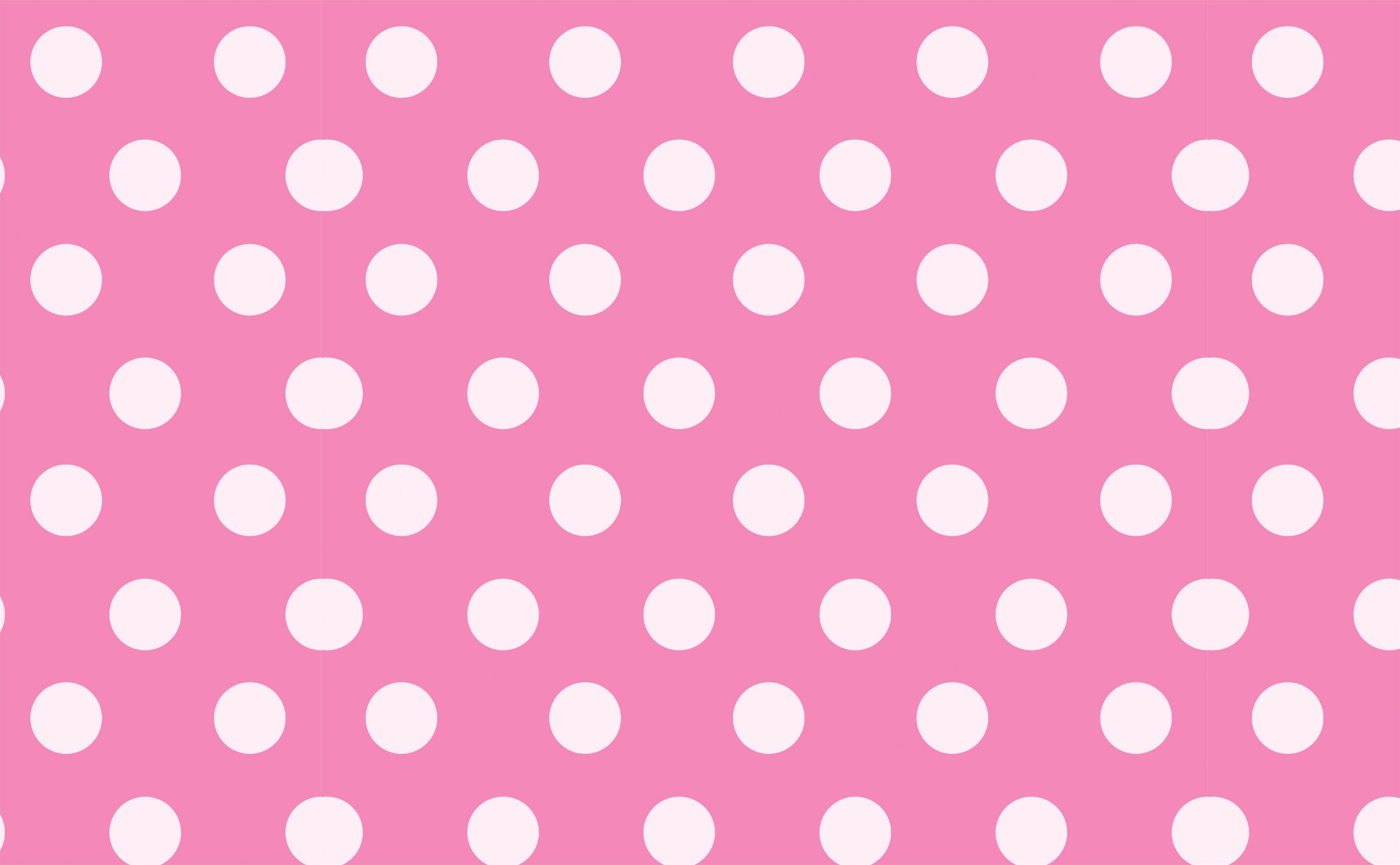 2304x1424 White polka dots on a classic Malibu pink background Pattern Wallpaper for Walls. Classic Dots in Malibu Pink