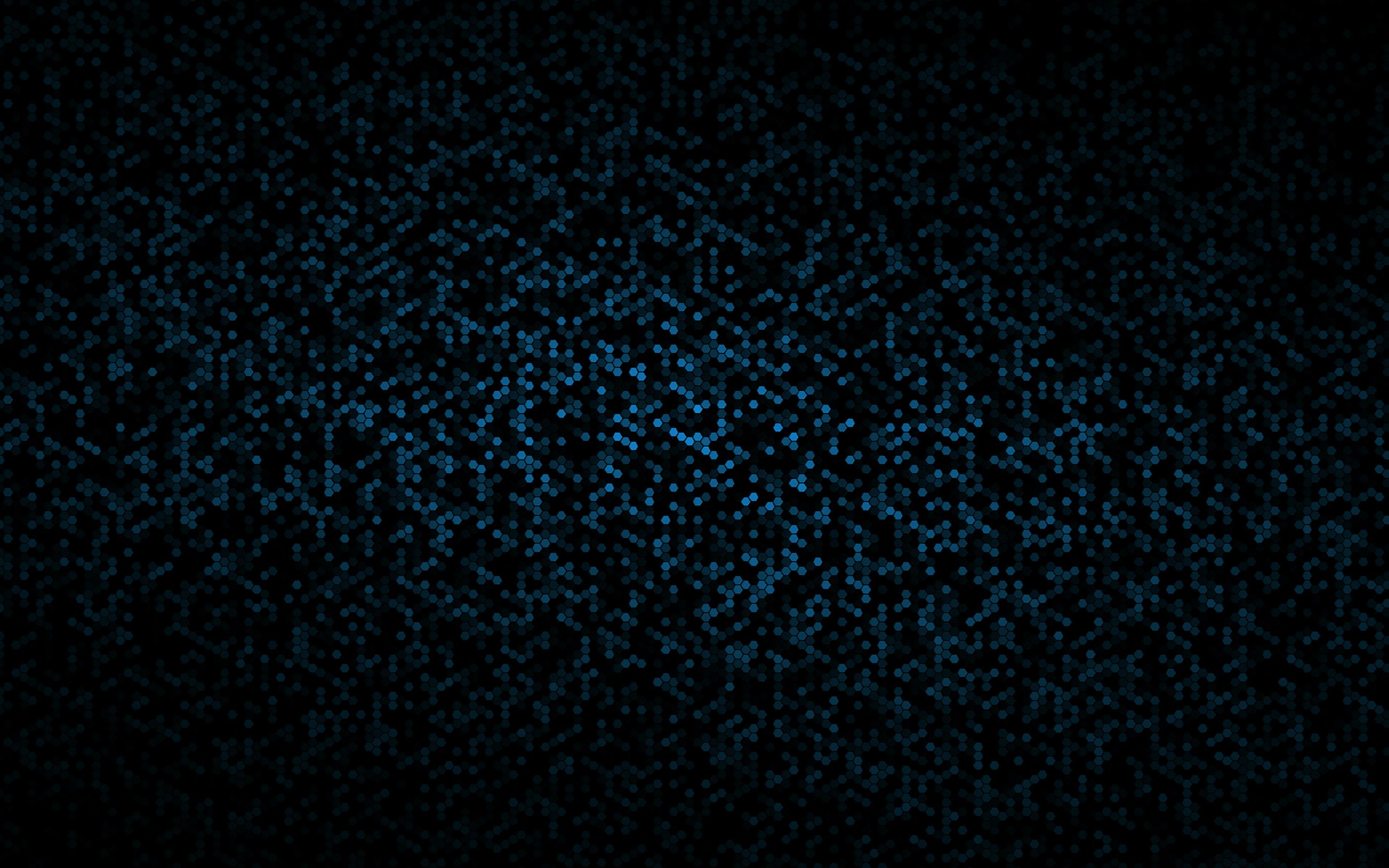 3840x2400 wallpaper for desktop, laptop. dots pattern black and blue abstract