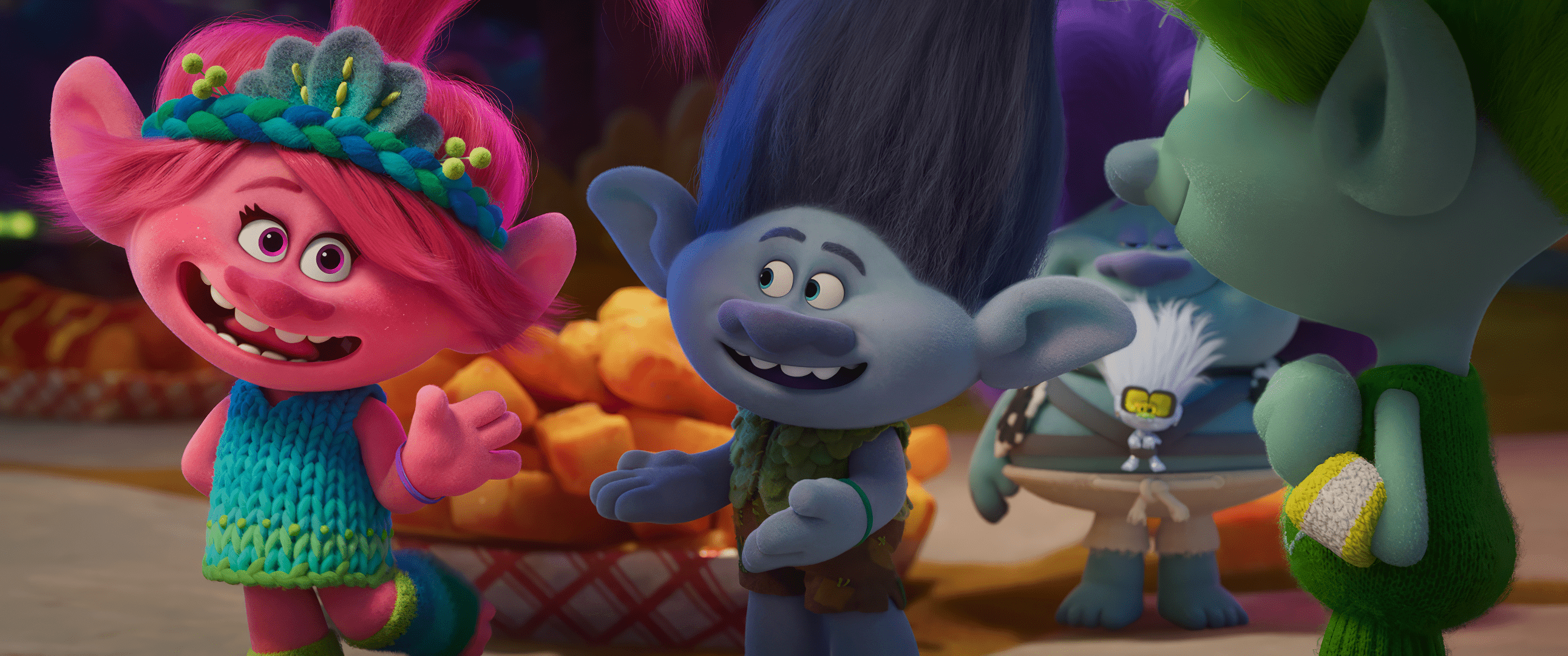 2583x1080 H1>Trolls Movie Characters HD Wallpaper