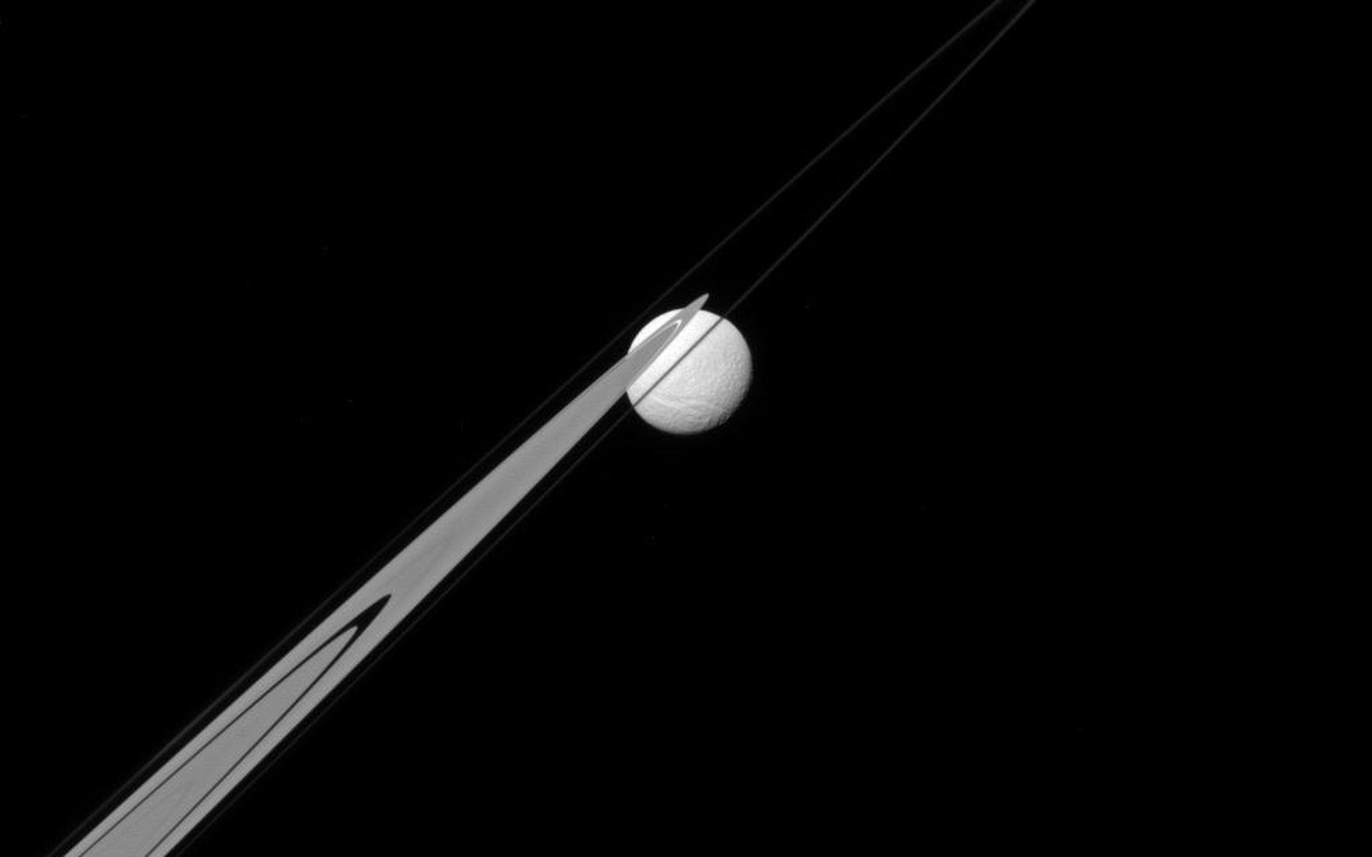 1920x1200 nasa space saturn tethys planetary rings wallpaper