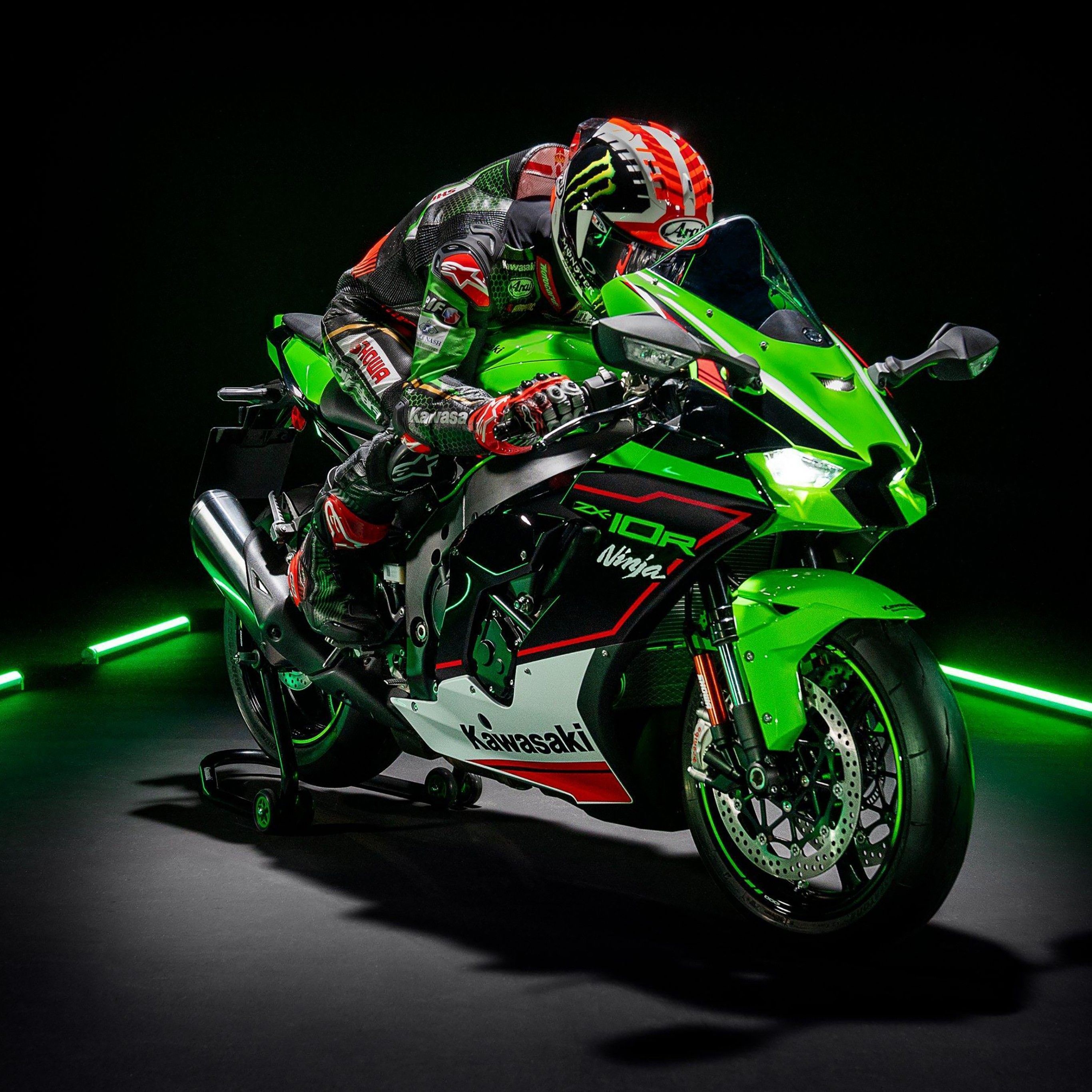 2732x2732 Kawasaki Bike 4k Wallpaper