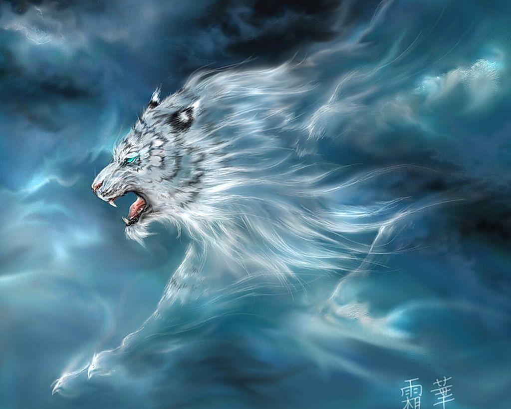 White Tiger Art Wallpapers - Top Free White Tiger Art Backgrounds -  WallpaperAccess