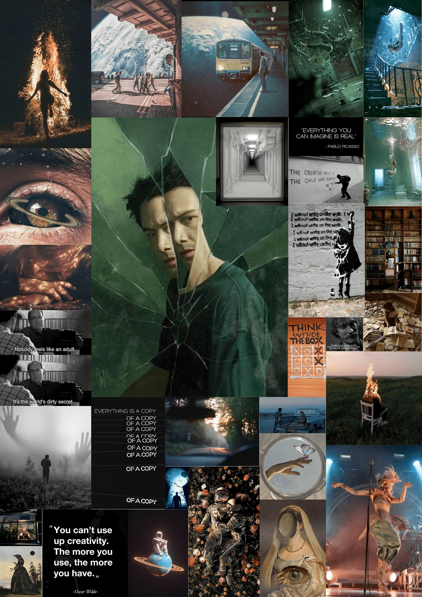 1400x1980 MS) Dedication to The Muse. “A muse can be a mirror: a reflection.