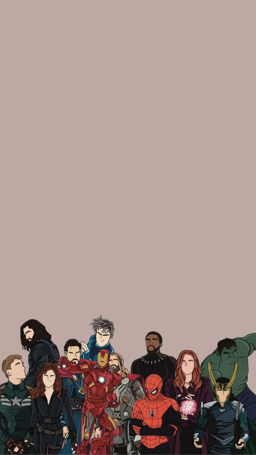 1080x1920 Download Illustration Of Avengers Marvel Aesthetic Laptop Portrait Wallpaper