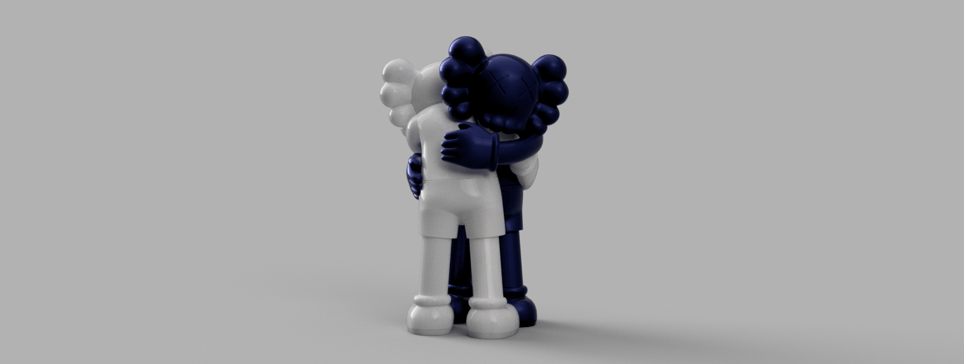 1920x726 STL file KAWS Together