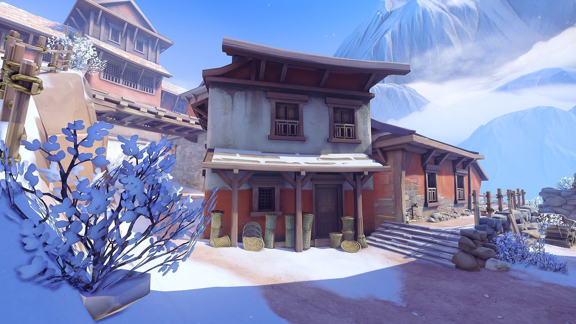1920x1080 Overwatch, Thiago Klafke. Overwatch, Architecture, Japanese store fronts