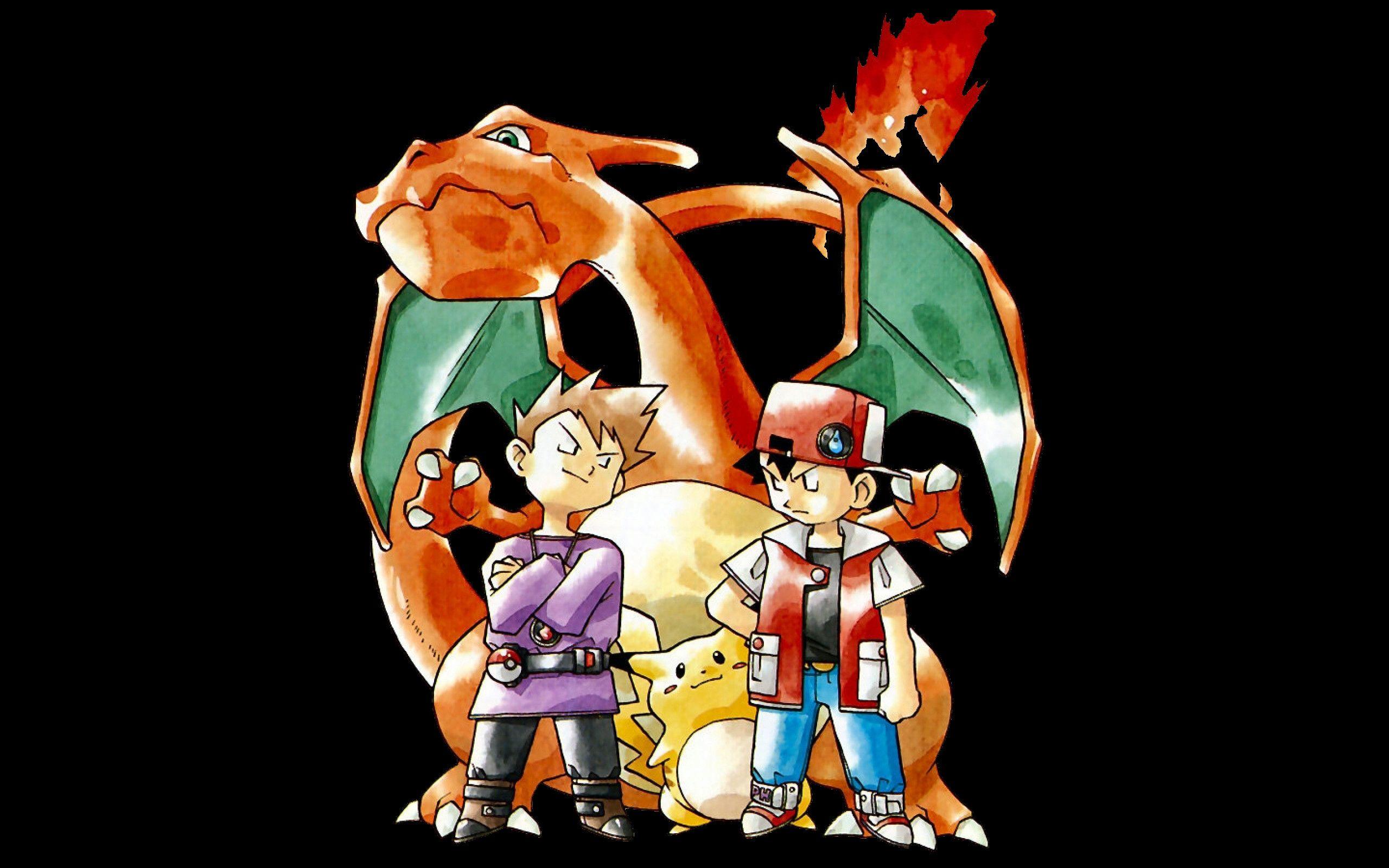 Red (Pokémon) - Pokémon Red & Green - Mobile Wallpaper by ngg