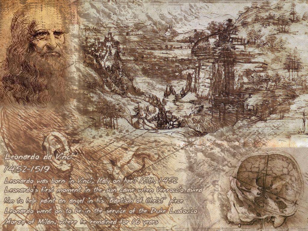 1024x768 Leonardo Da Vinci Nice Wallpaper