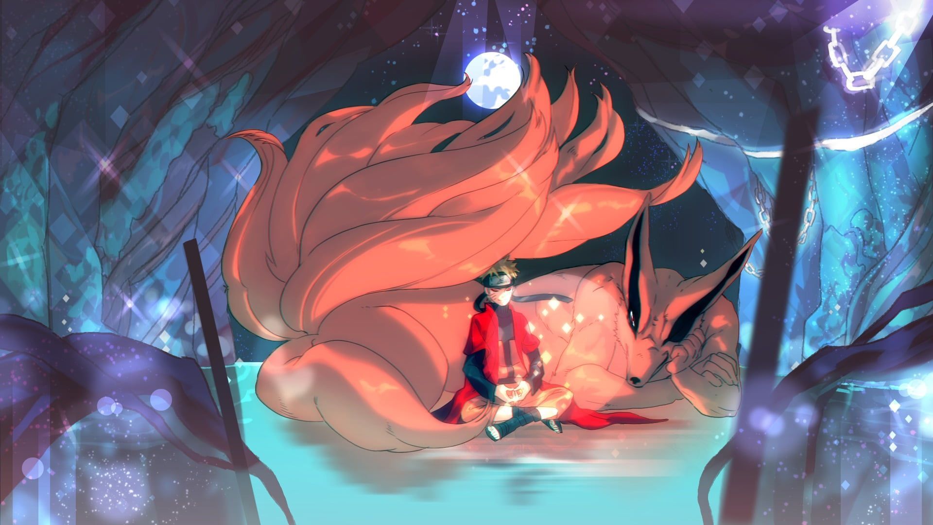 1920x1080 Uzumaki Naruto and Kurama wallpaper #smile #magic the moon #meditation #Fox #guy #Naruto #Naruto #art Uzumaki naruto #kurama. Naruto uzumaki, Anime naruto, Anime