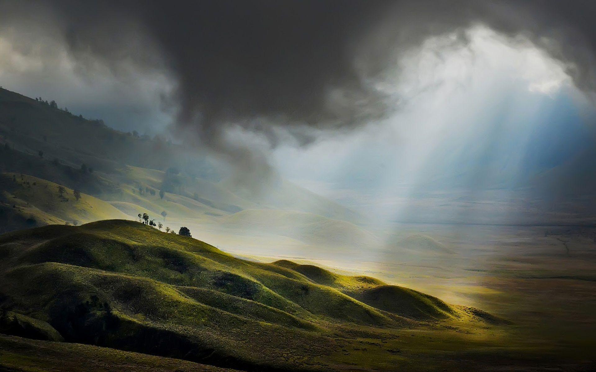 1920x1200 nature, Mountain, Forest, Landscape, Fog, National
